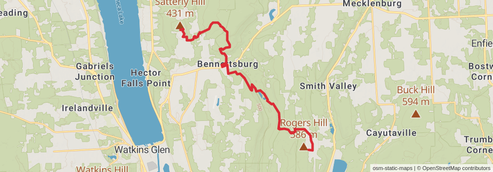 American Perimeter Trail - New York to Maine stage 4 Map
