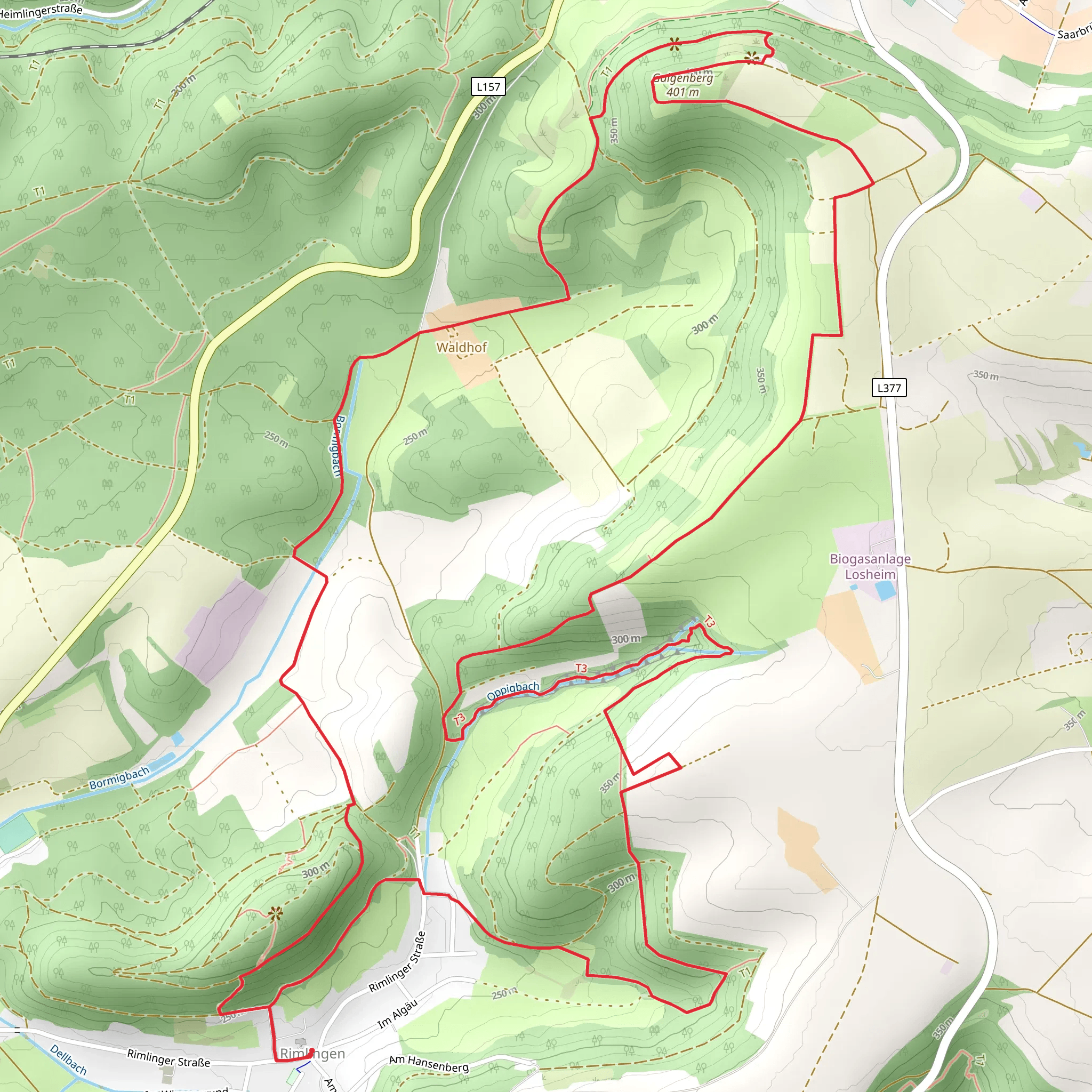 Galgenberg Loop mobile static map