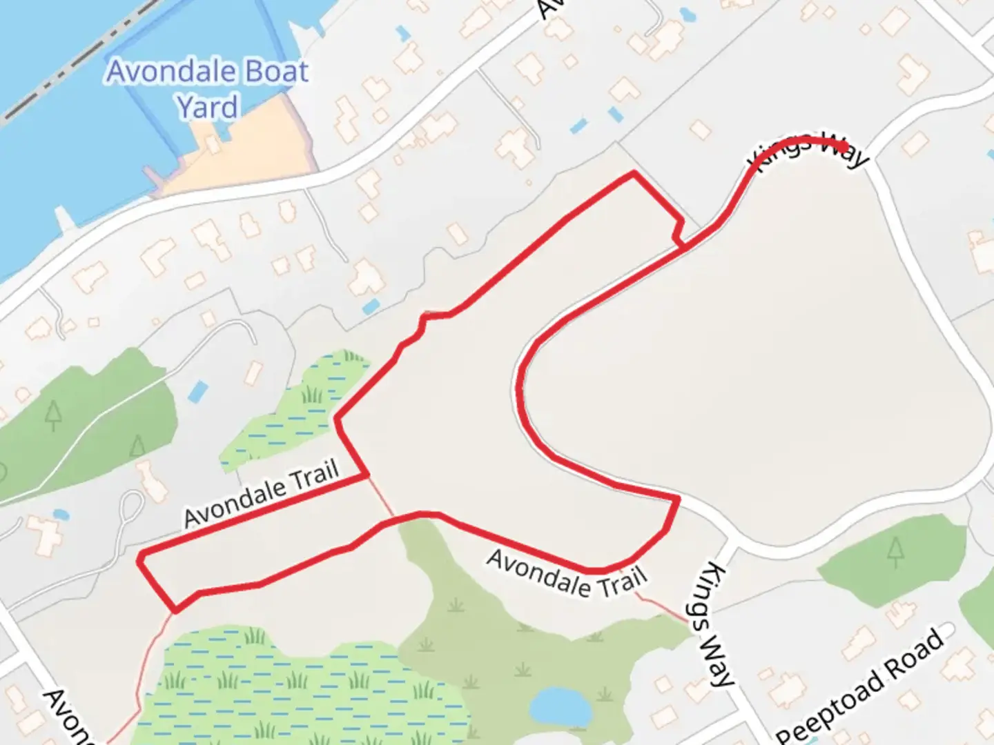 An image depicting the trail Avondale Loop Trail and its surrounding area.