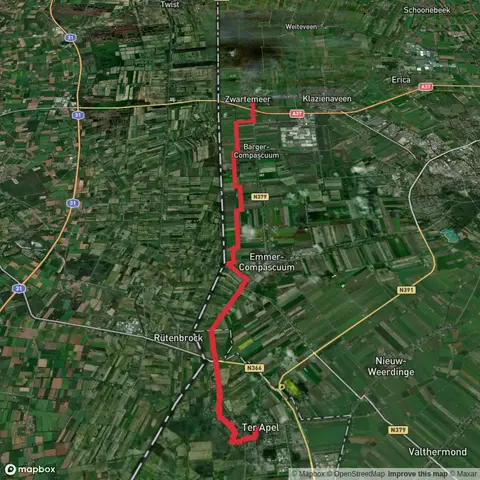 Ter Apel to Zwartemeer via Limiet Weg - Oost