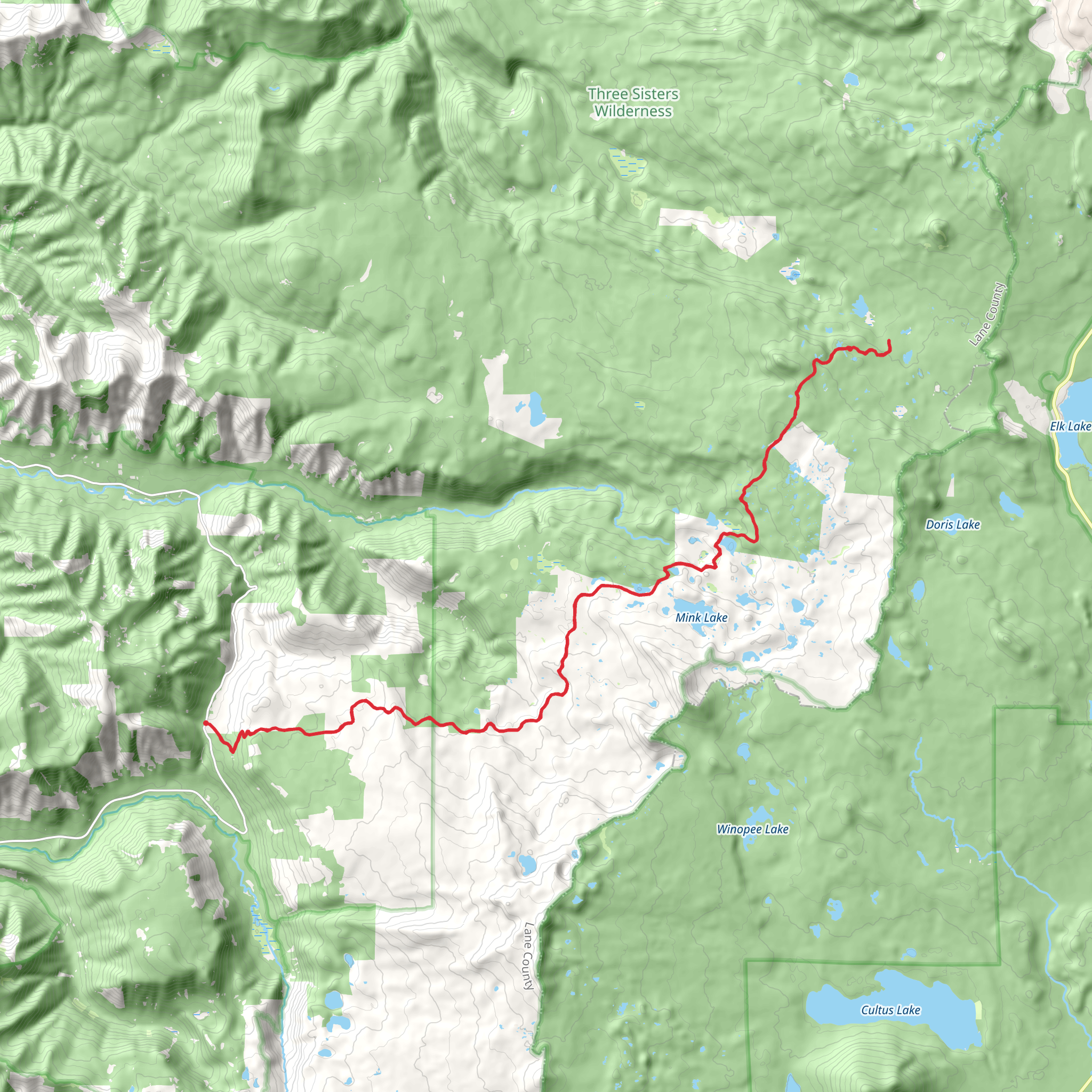 McBee Trail mobile static map