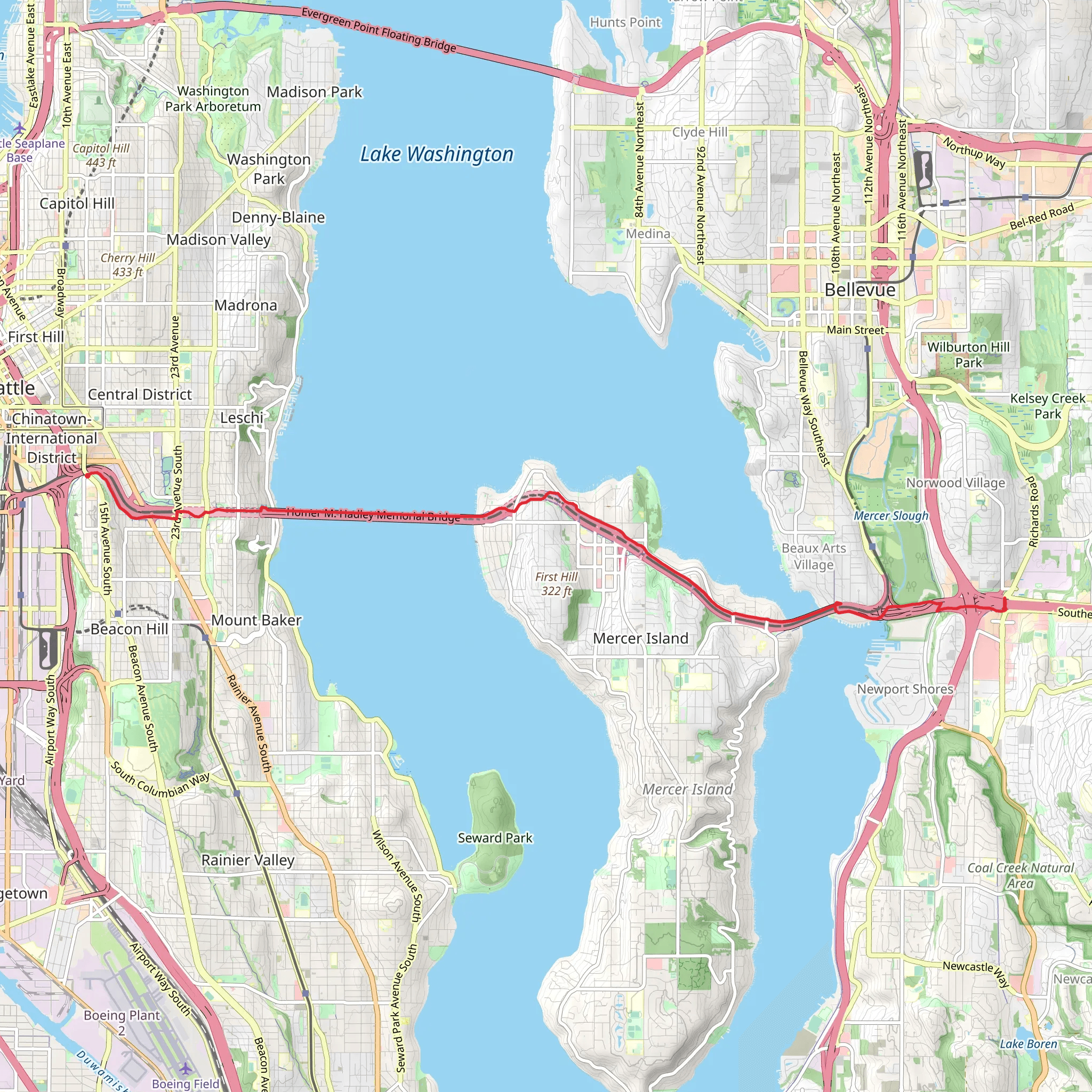 I 90 Trail mobile static map