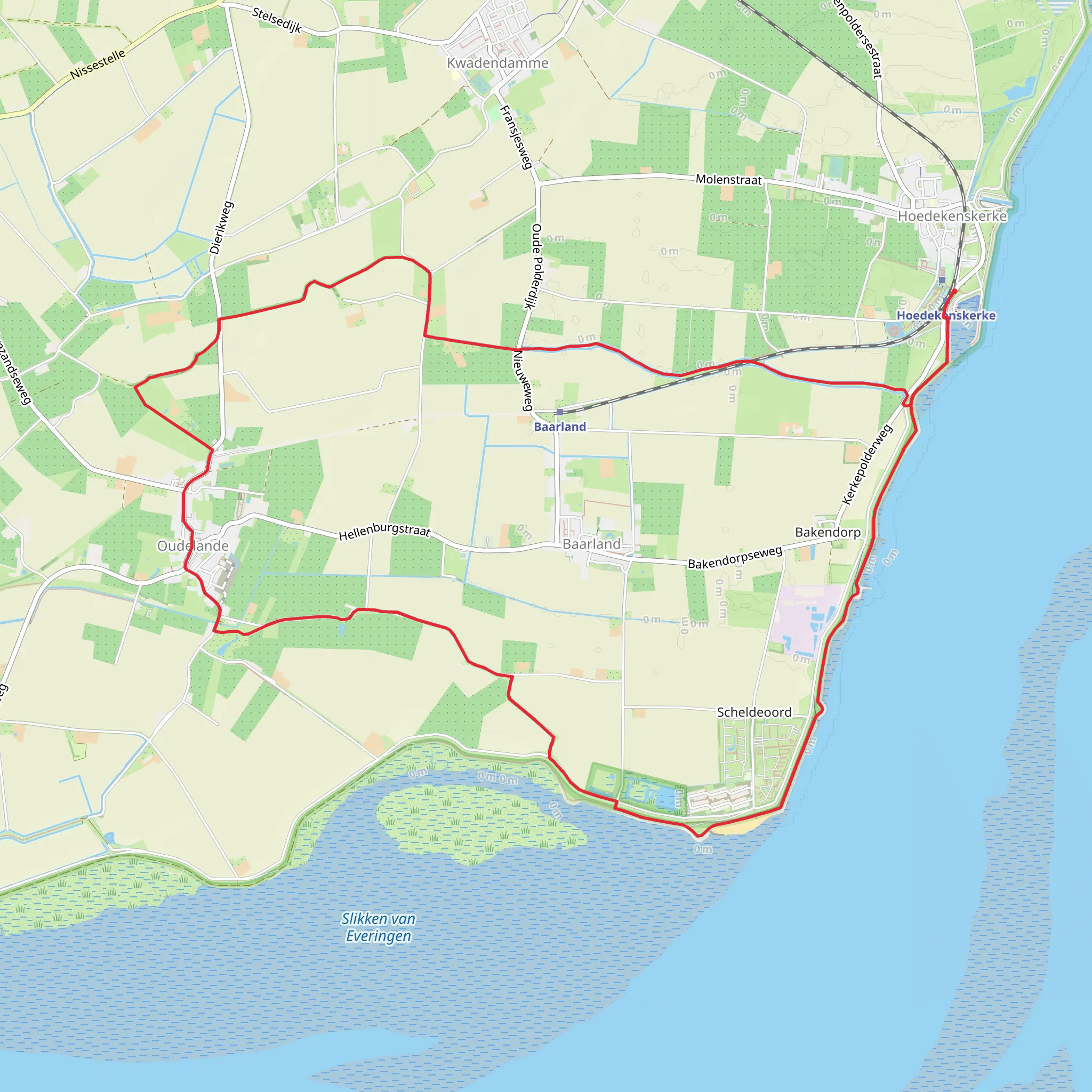 Buitendijks Traject and Herverkavelingsdijk Loop mobile static map
