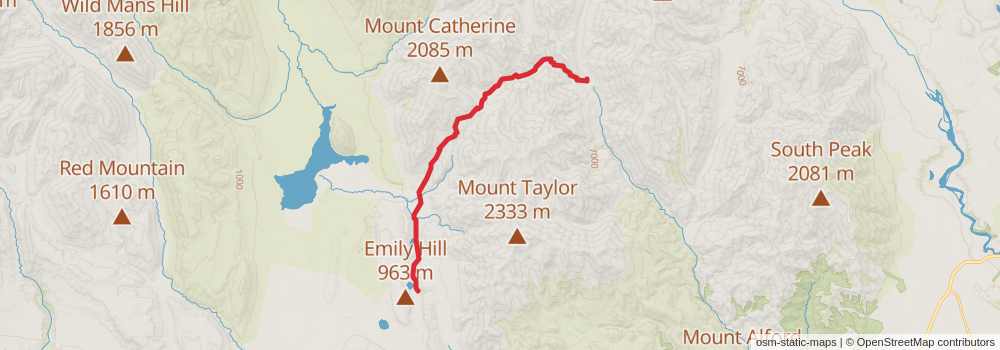Te Araroa Trail stage 138 Map
