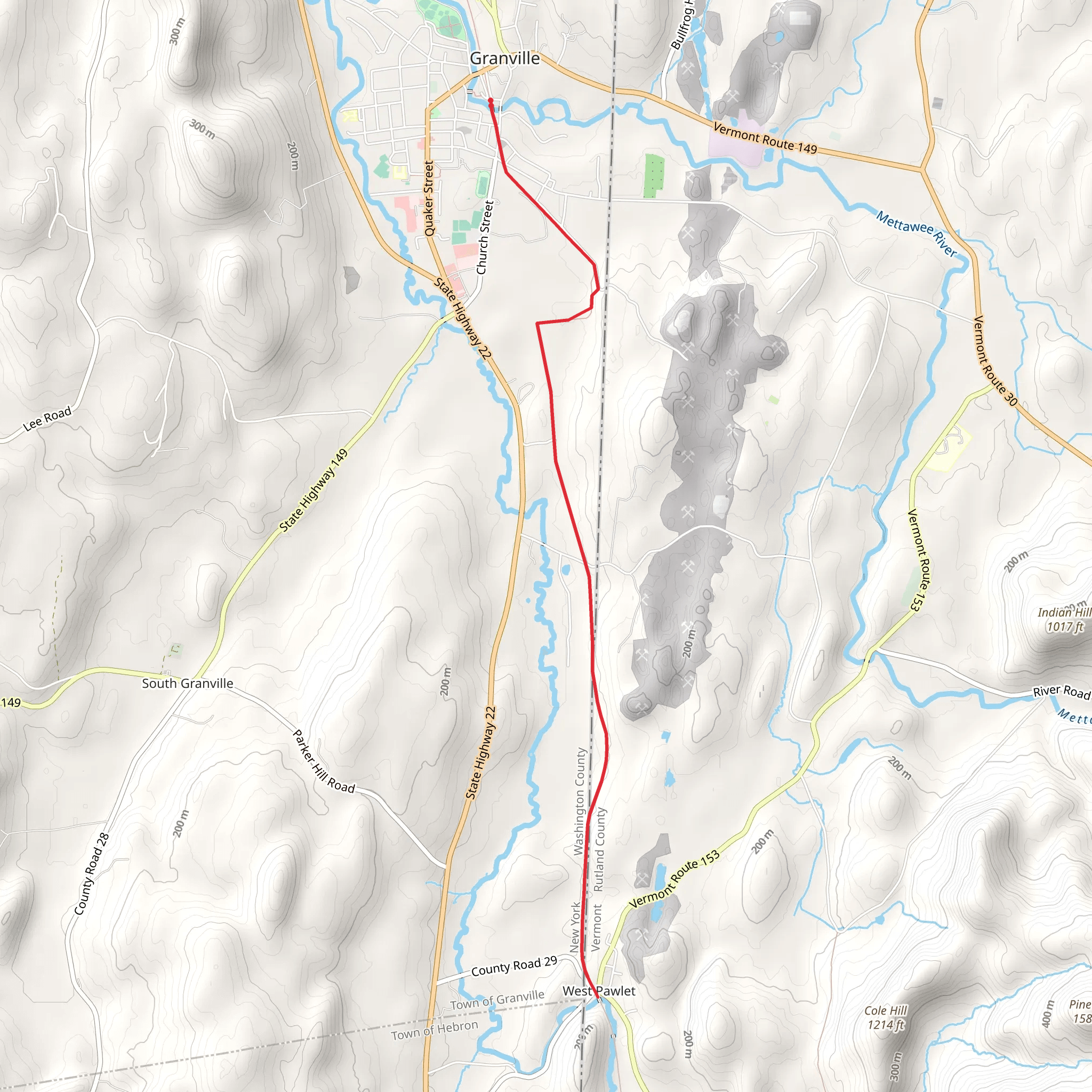Delaware and Hudson Rail Trail mobile static map