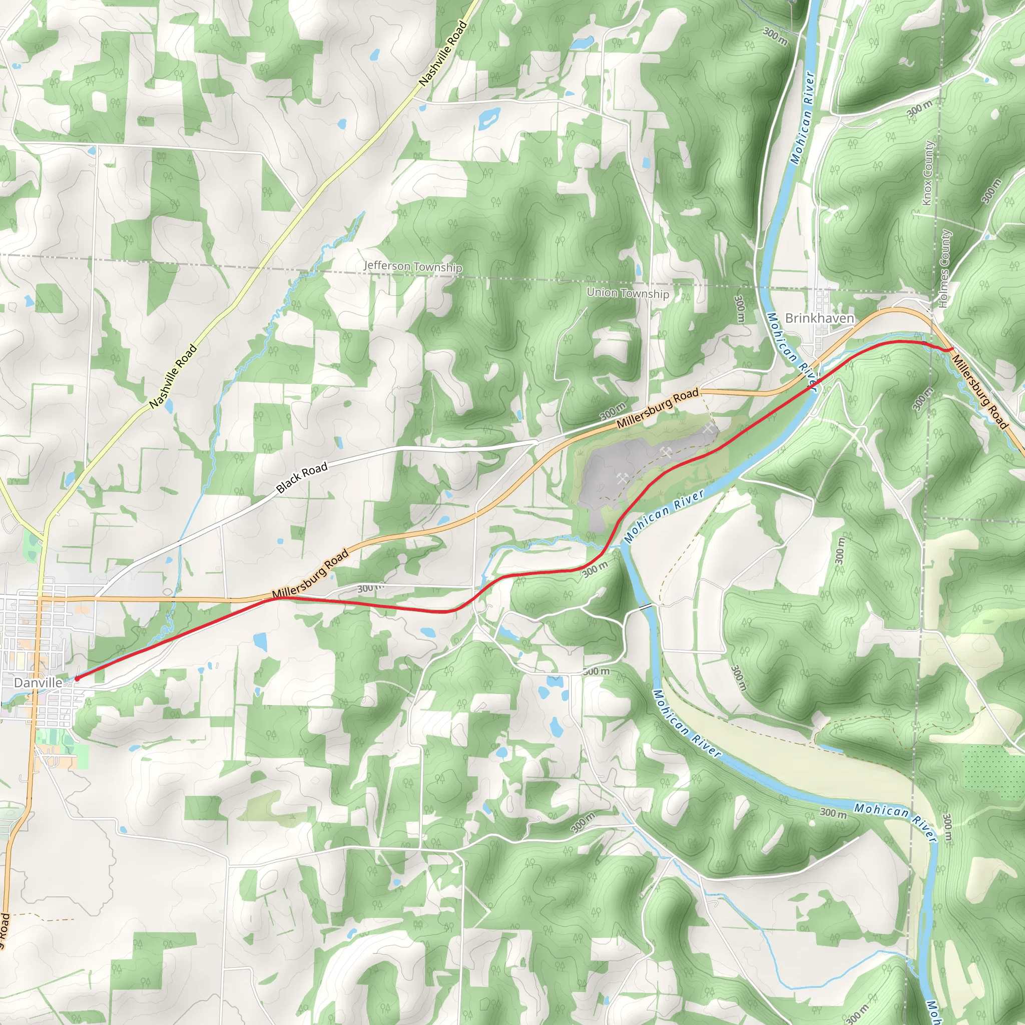 Mohican Valley Trail mobile static map