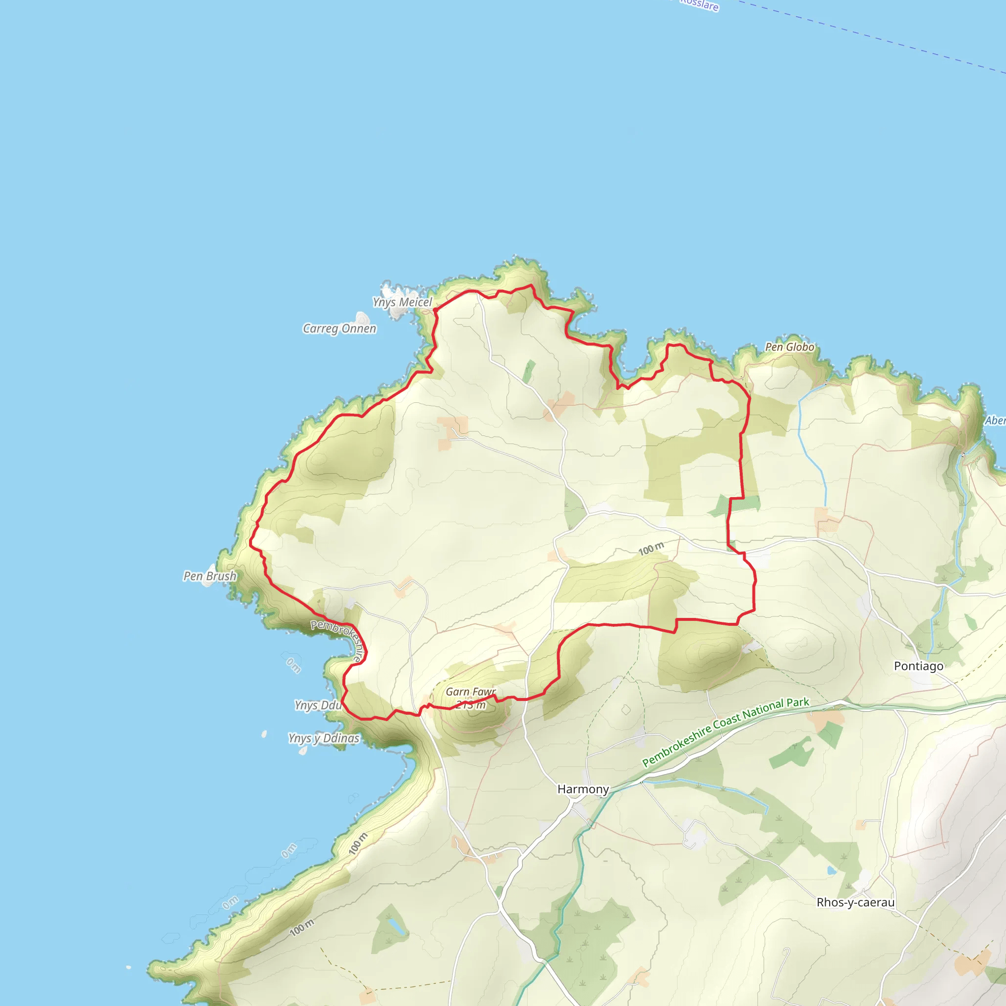 Strumble Head - Pwll Deri mobile static map