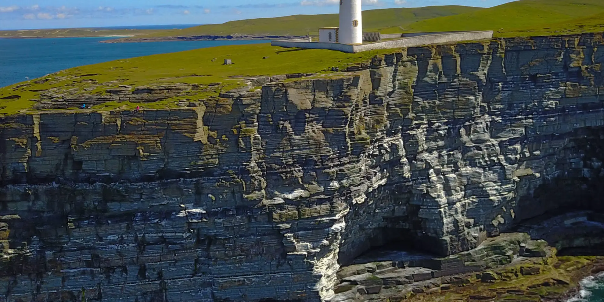 An image depicting the trail Noup Head from Backarass Farm - Westray and its surrounding area.