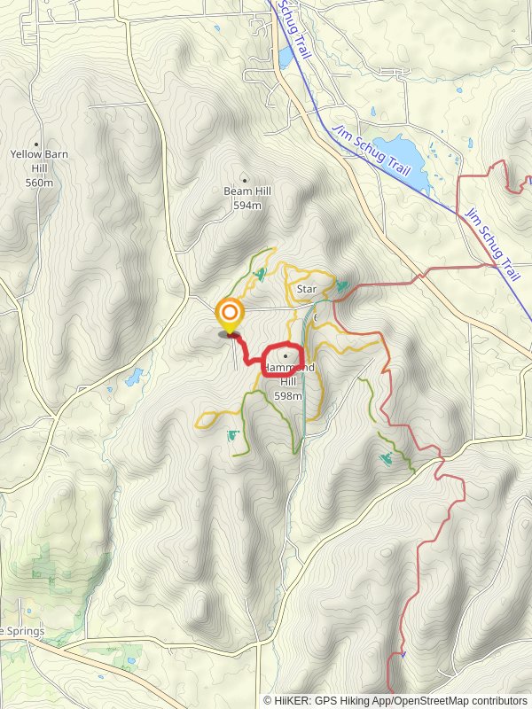 Around Hammond Hill mobile static map