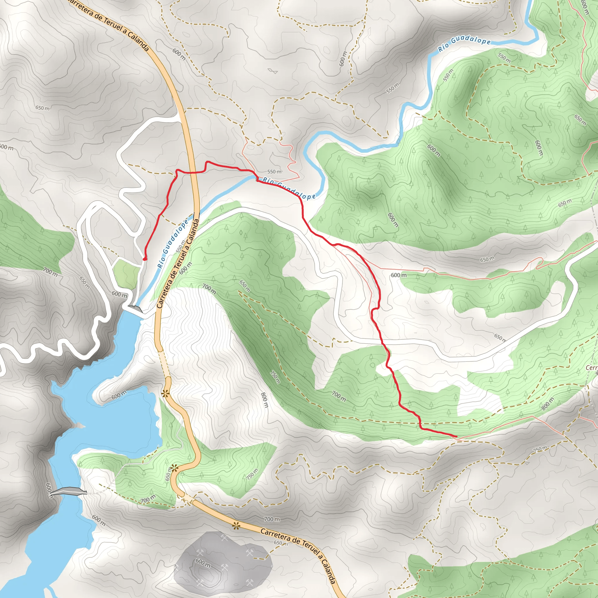 Camping of Castellote - Hermitage of Santa Bárbara PR TE 84 mobile static map