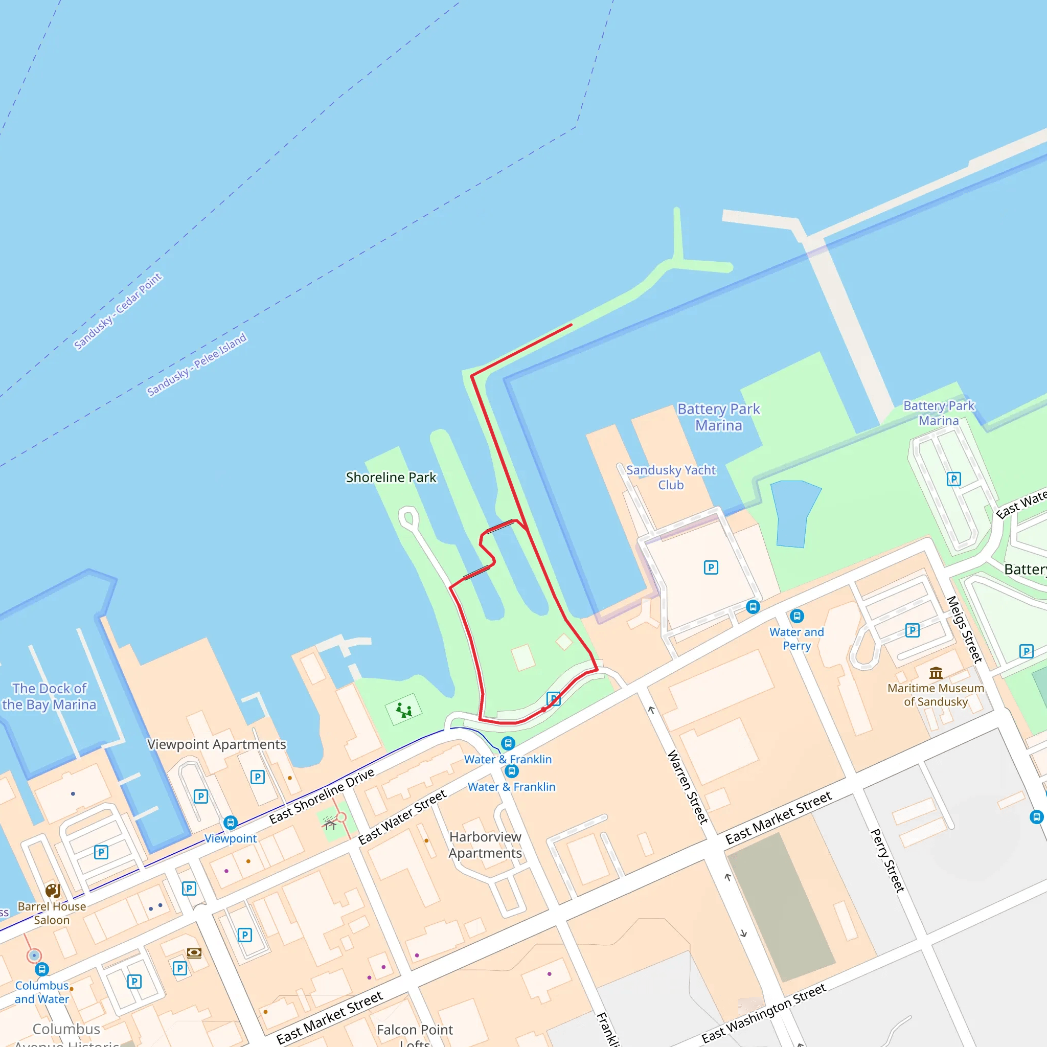 East Water Street Loop mobile static map