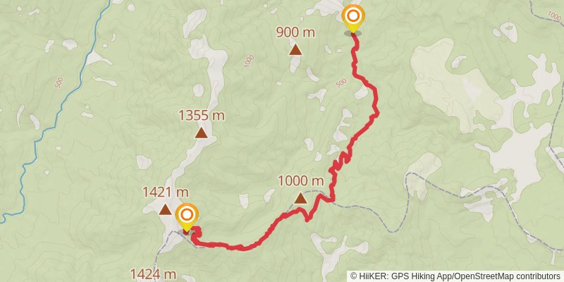 The Old Ghost Road stage 3 Map