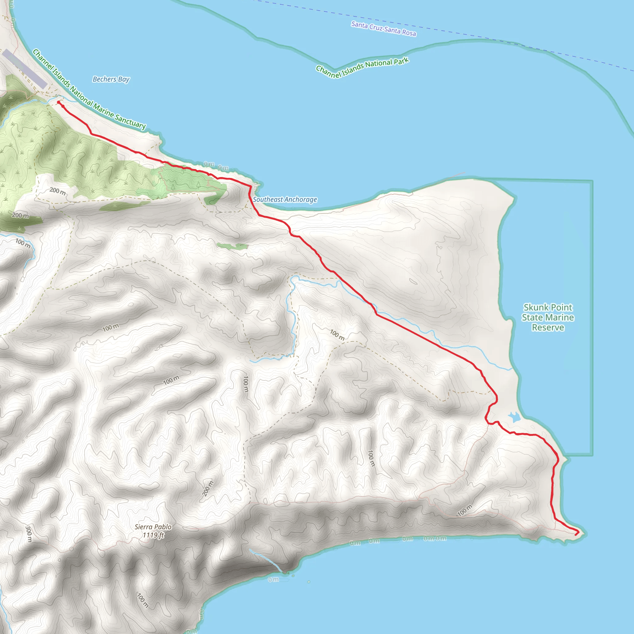 East Point Trail mobile static map