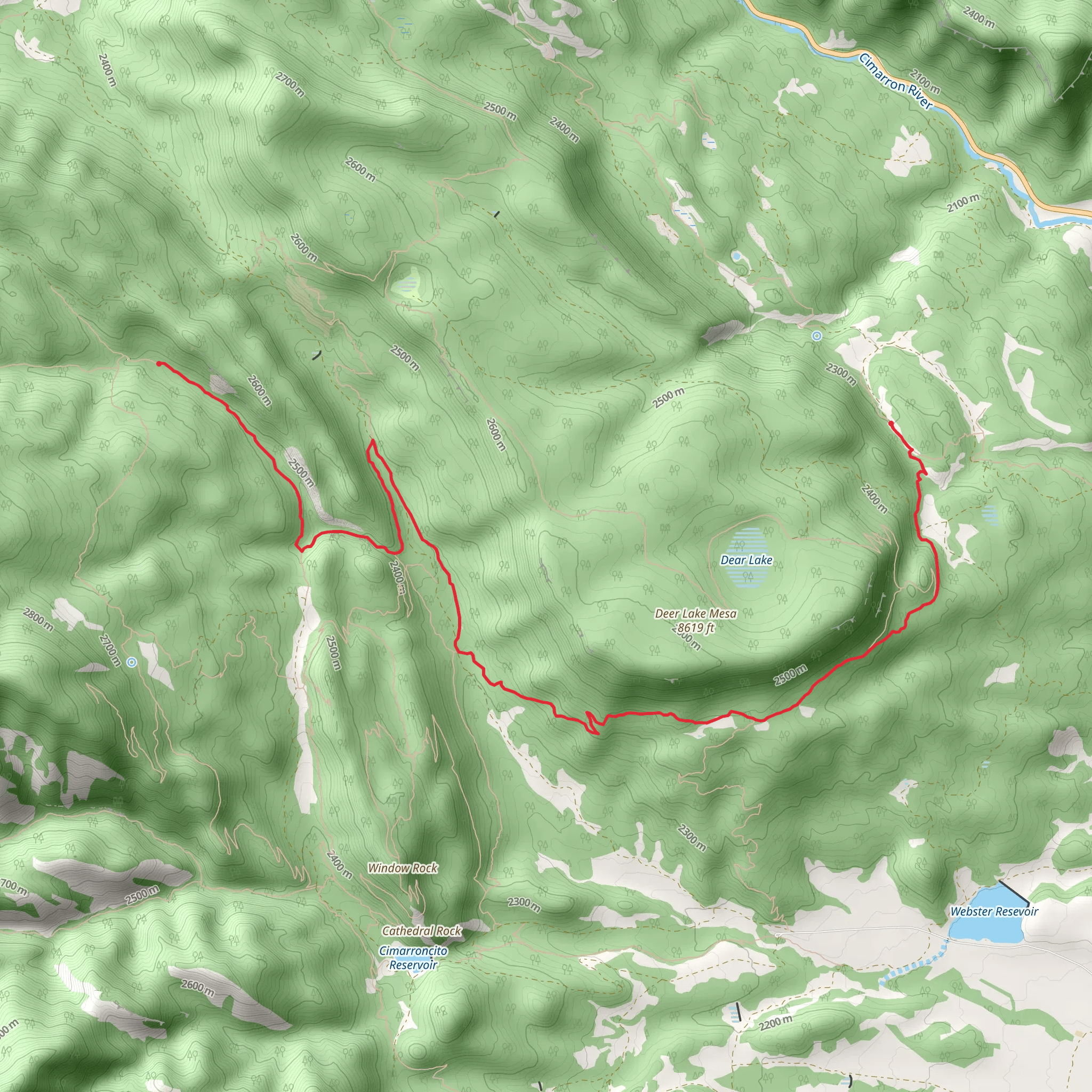 Harlan Camp to Lower Sawmill Camp mobile static map