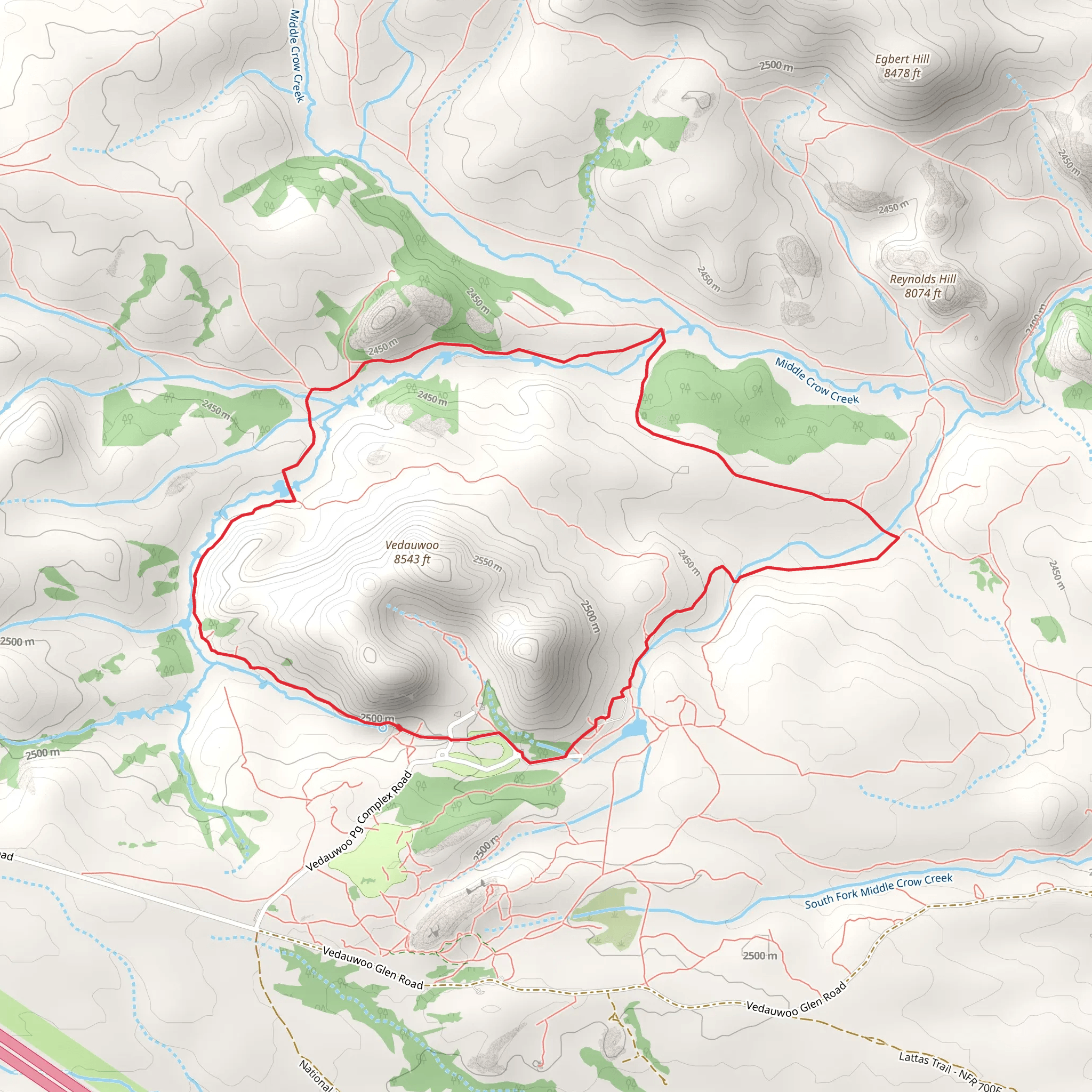 Valley Massif Cutoff - Turtle Rock Loop Trail mobile static map
