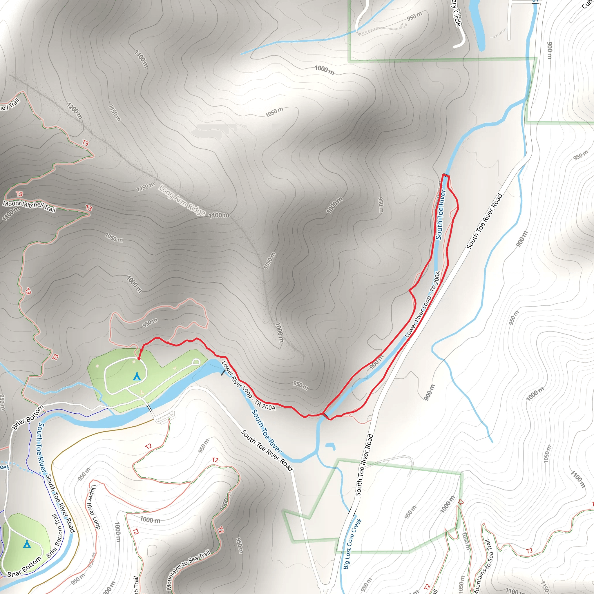 North River Loop Trail mobile static map