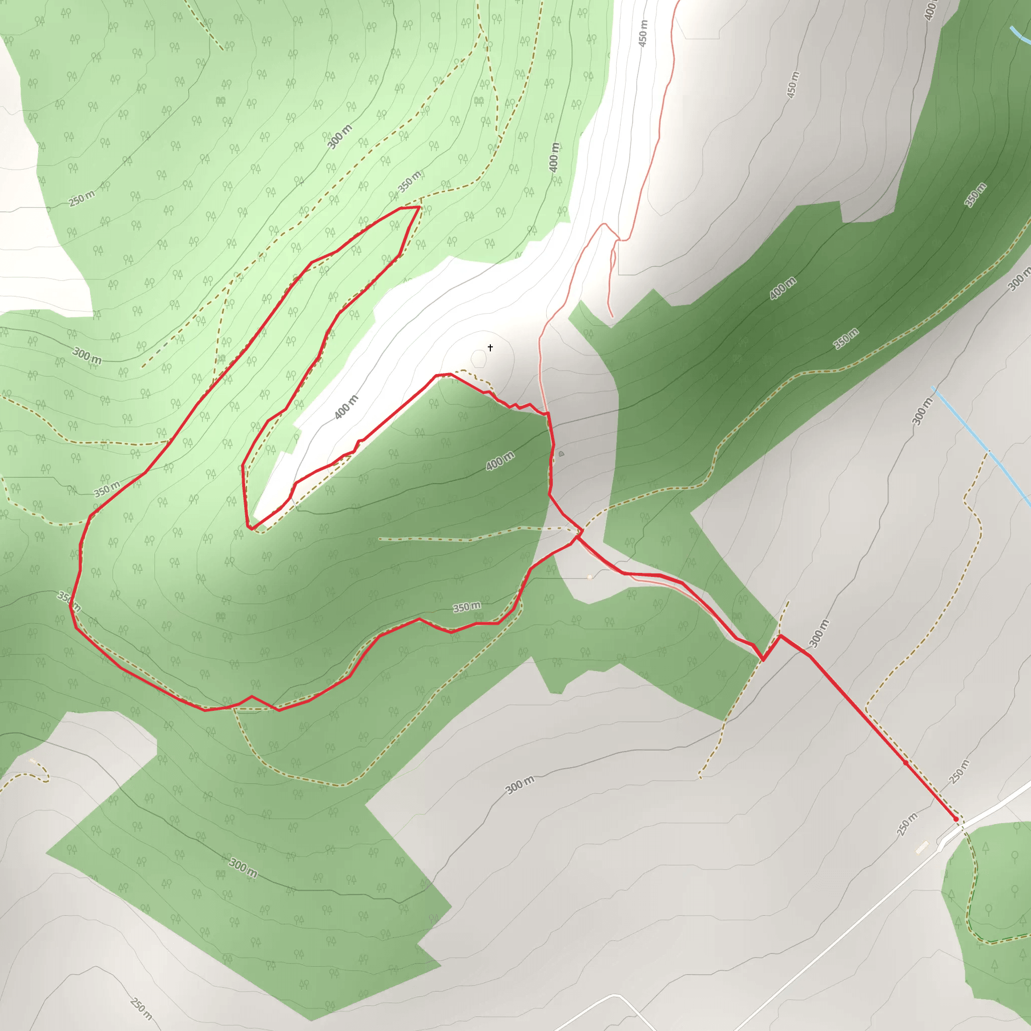 Devils Bit Loop mobile static map