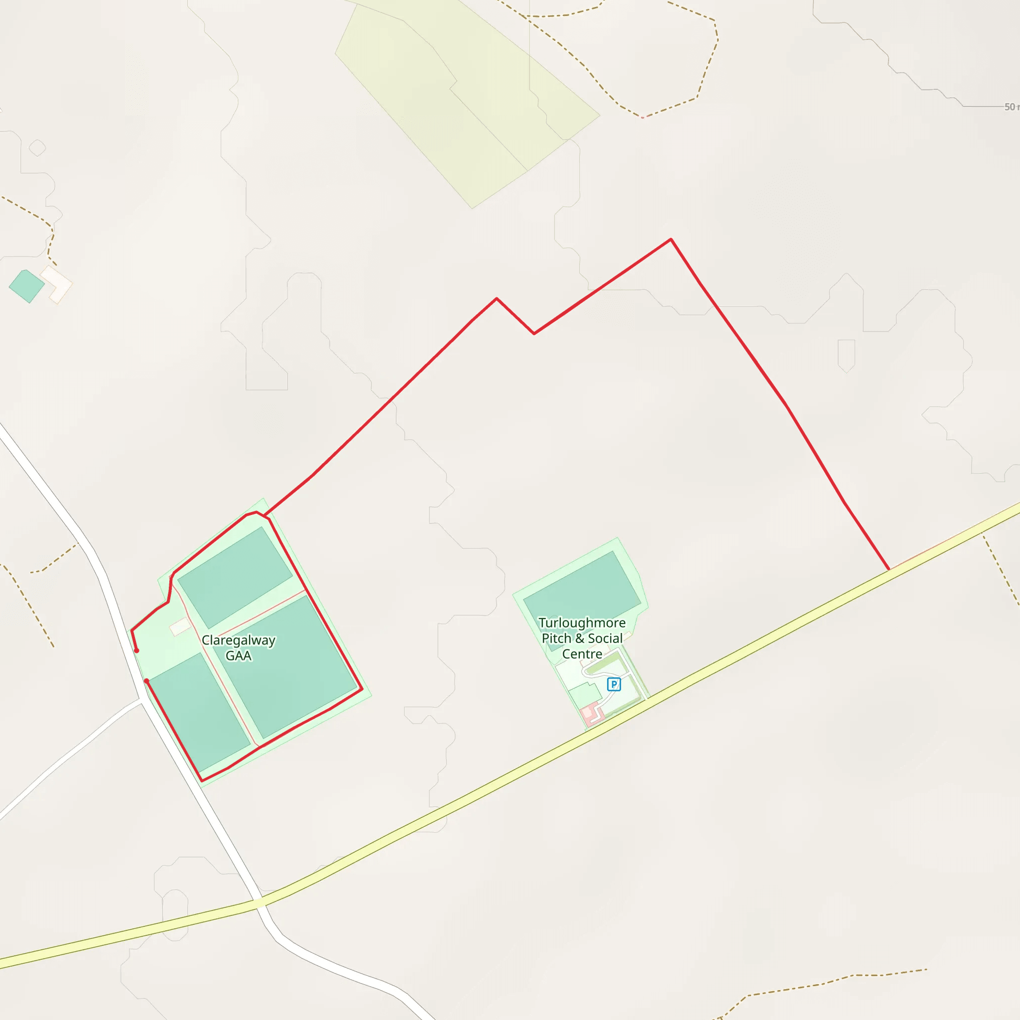 Lackagh-Knockdoemore Walking Trail mobile static map