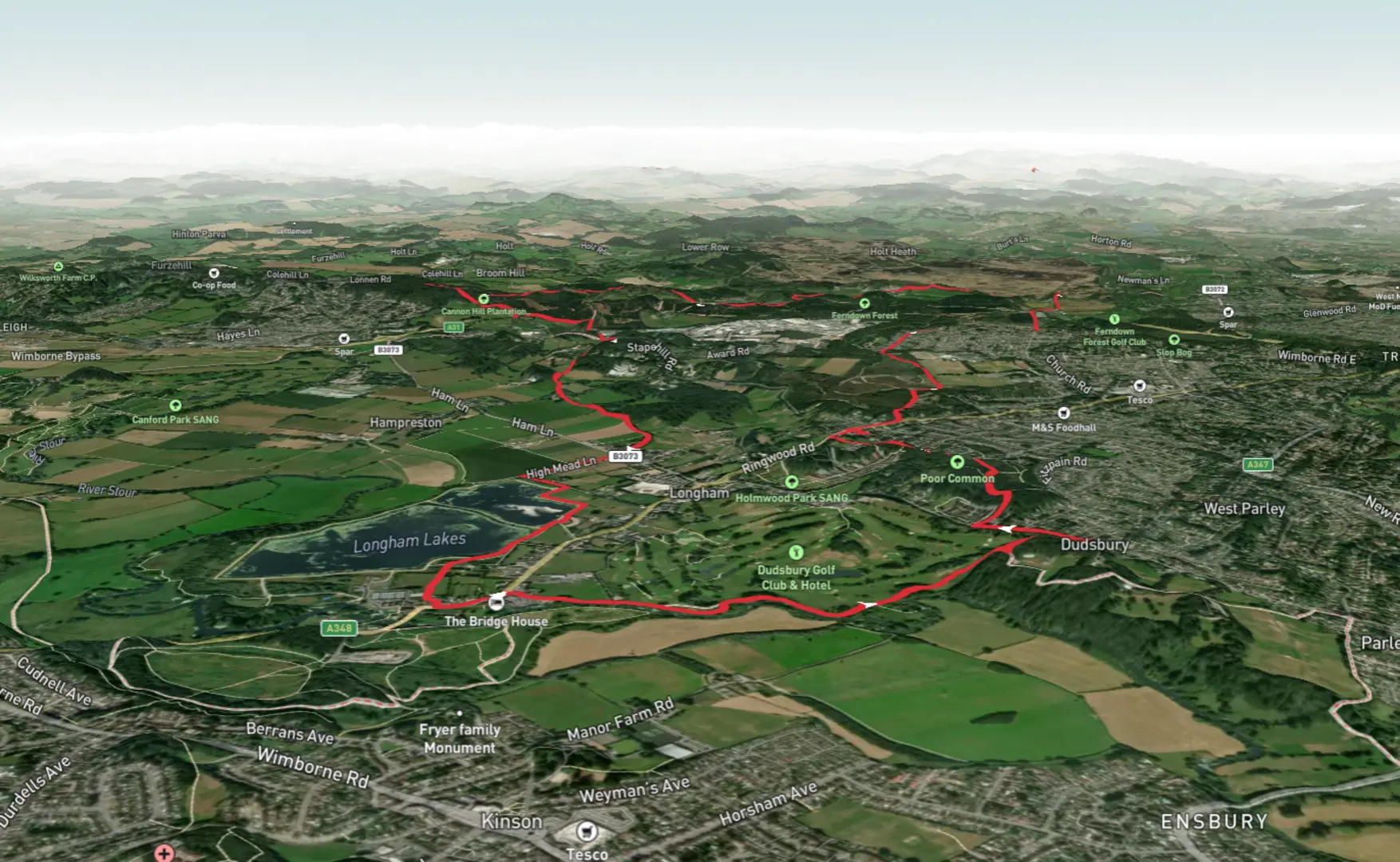 Bournemouth Canford Heath Mountain Bike Trails New Forest West