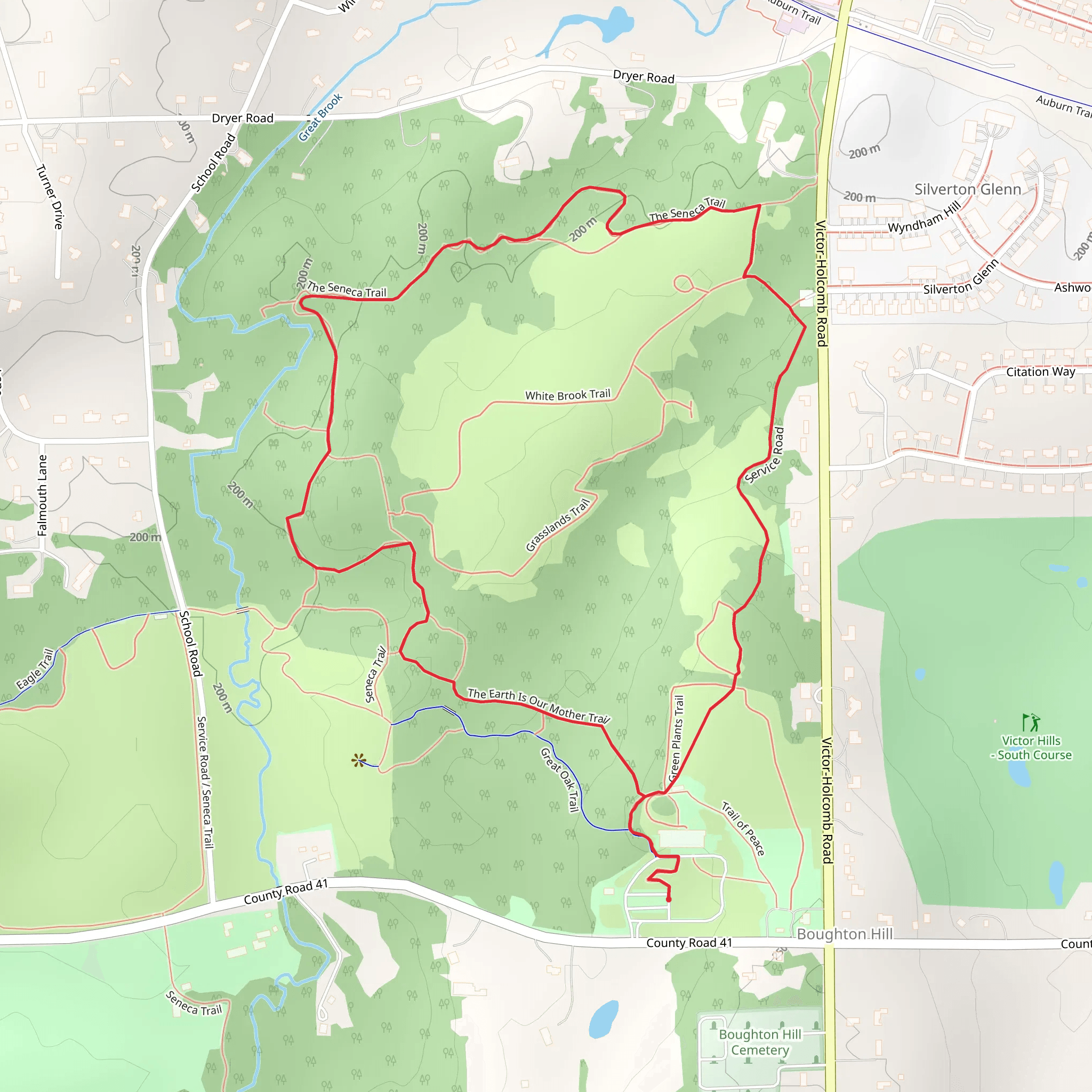 Seneca Trail Loop from County Road 41 mobile static map