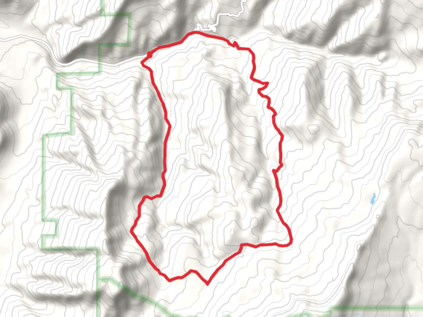 An image depicting the trail Clear Creek and Beaver Creek Loop and its surrounding area.