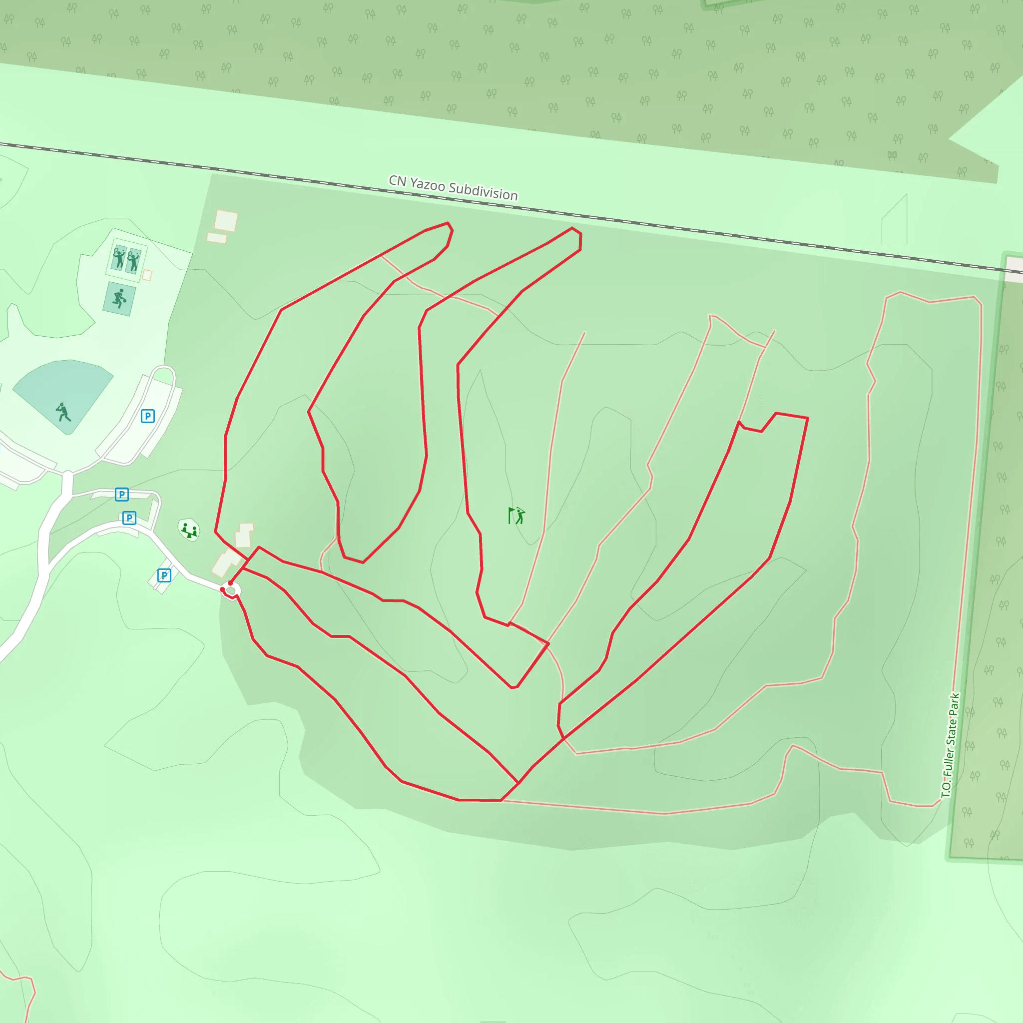 Pavillion Drive Loop mobile static map