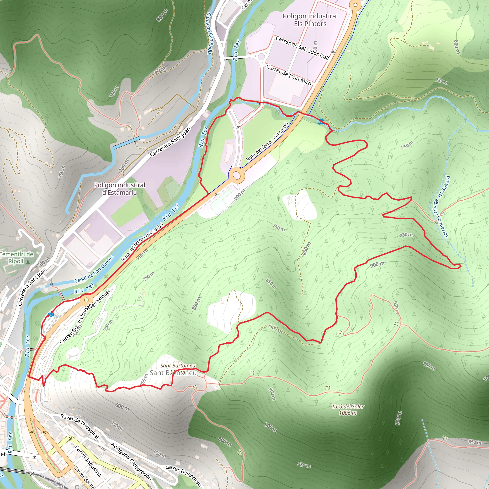 Sant Bartomeu Path SL C 10 mobile static map