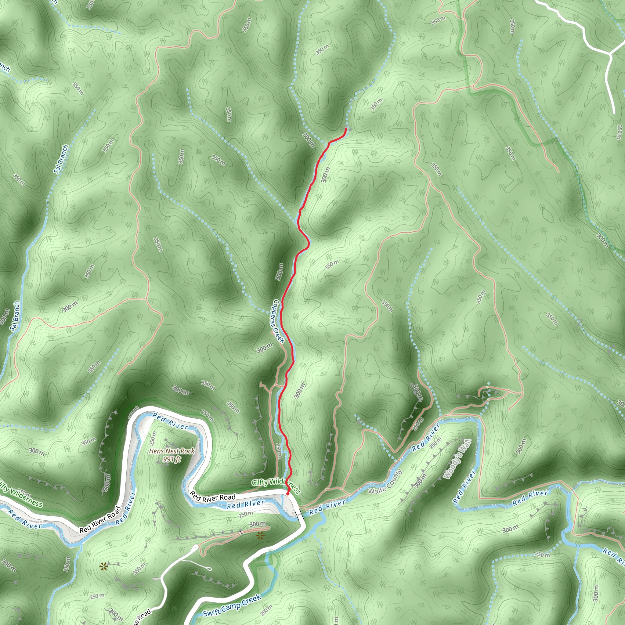 Copperas Creek mobile static map