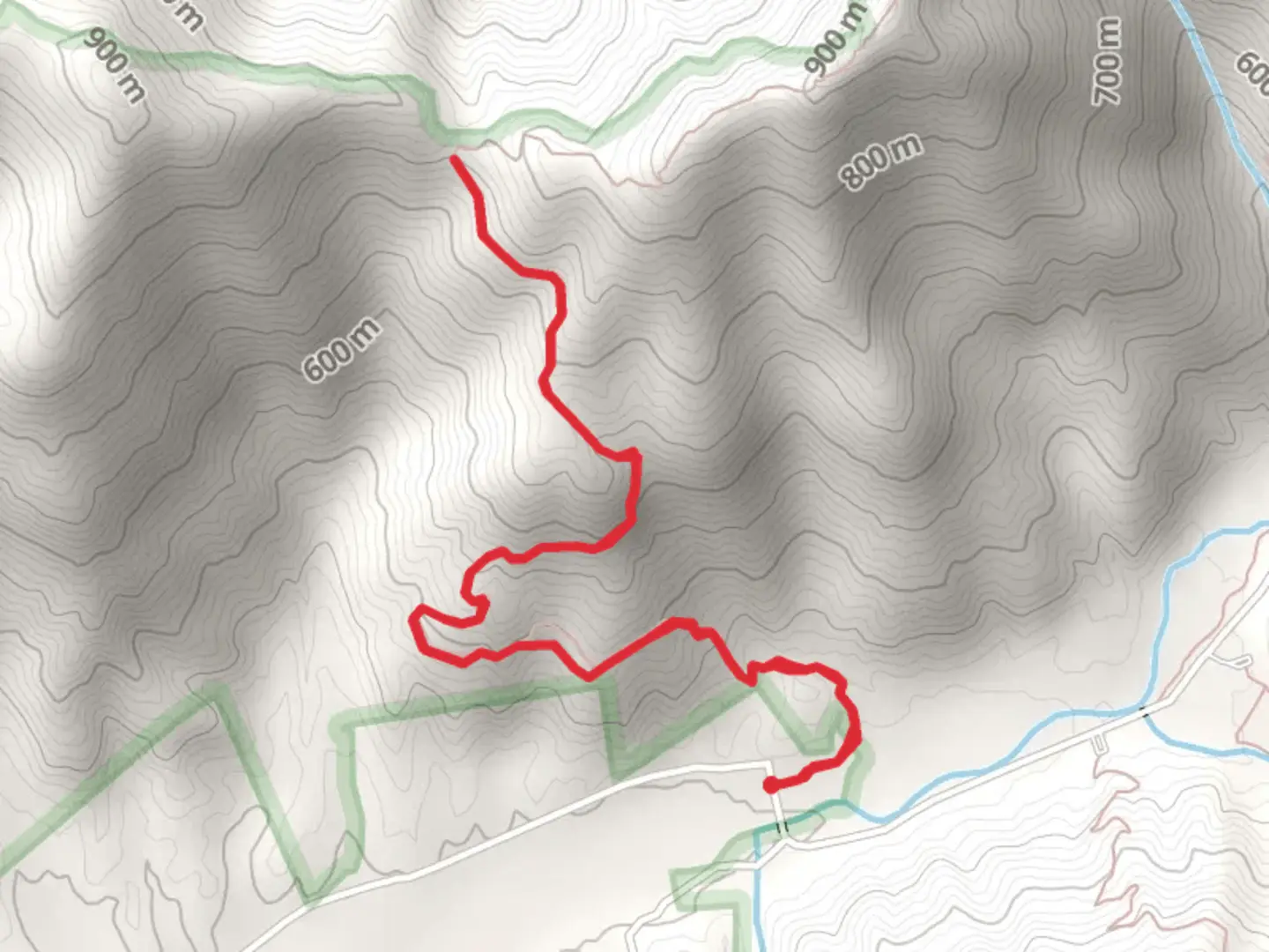 An image depicting the trail Ross Gap Short Trail - Flat Fork Road and its surrounding area.
