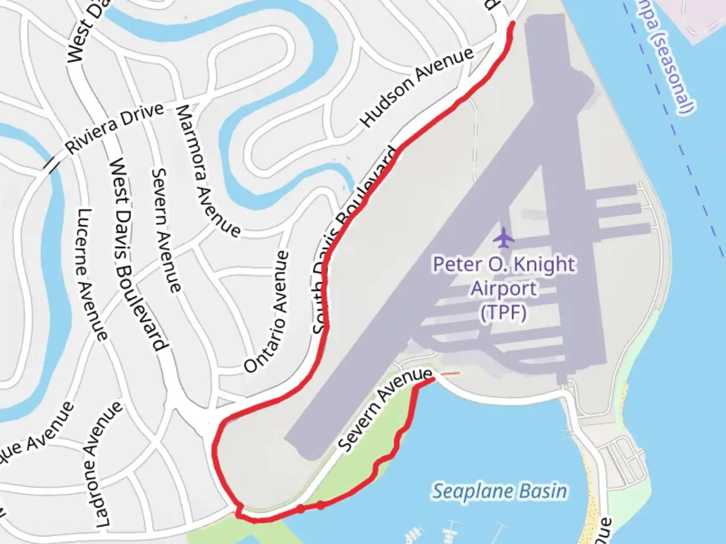 An image depicting the trail Seaplane Basin Walk and its surrounding area.