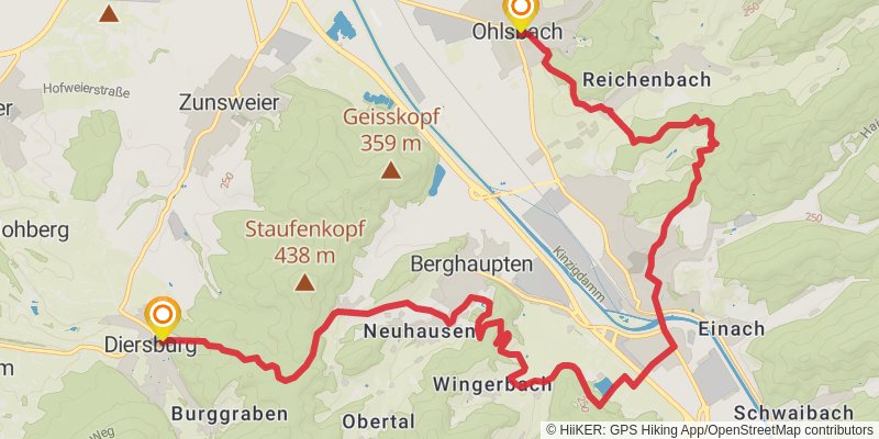 Ortenauer Weinpfad stage 6 Map