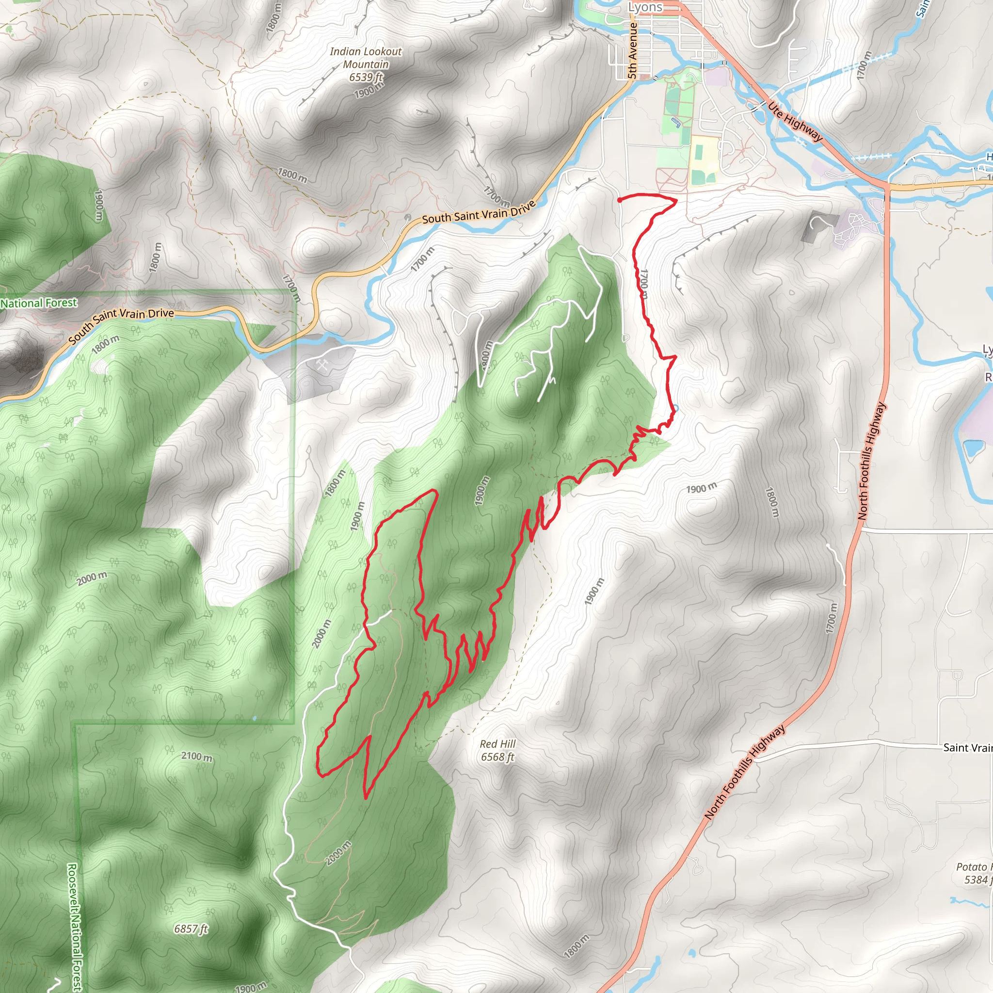 Picture Rock - Wild Turkey Loop Trail mobile static map