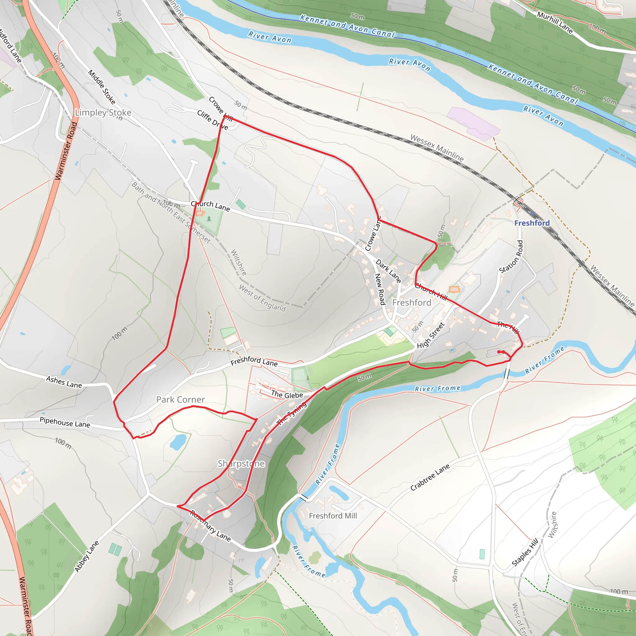 The Two Church Circular mobile static map