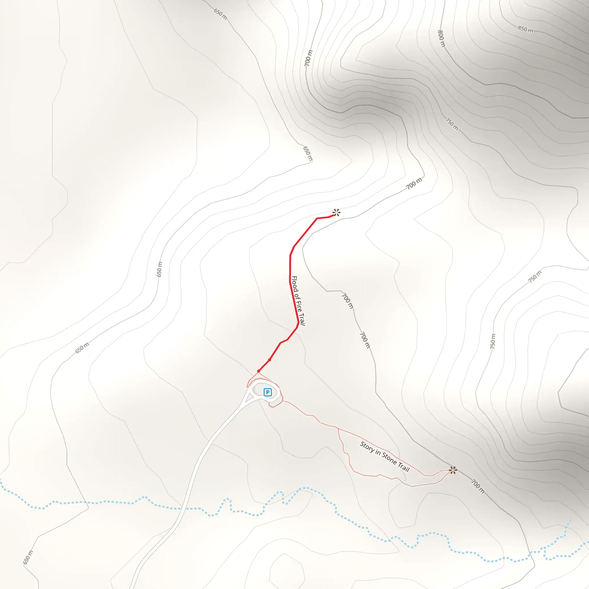 Flood of Fire Trail mobile static map