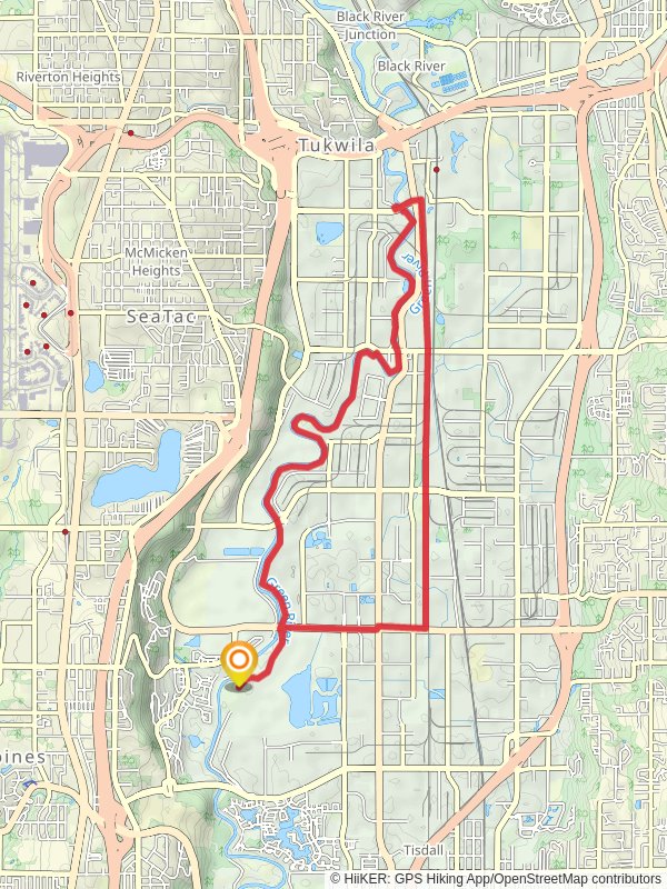 Green River Trail mobile static map