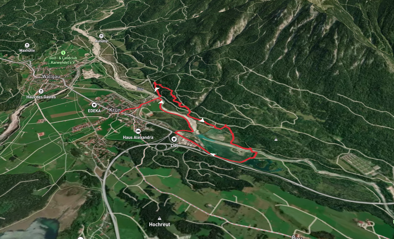 Isarstausee Loop via Wanderweg 310