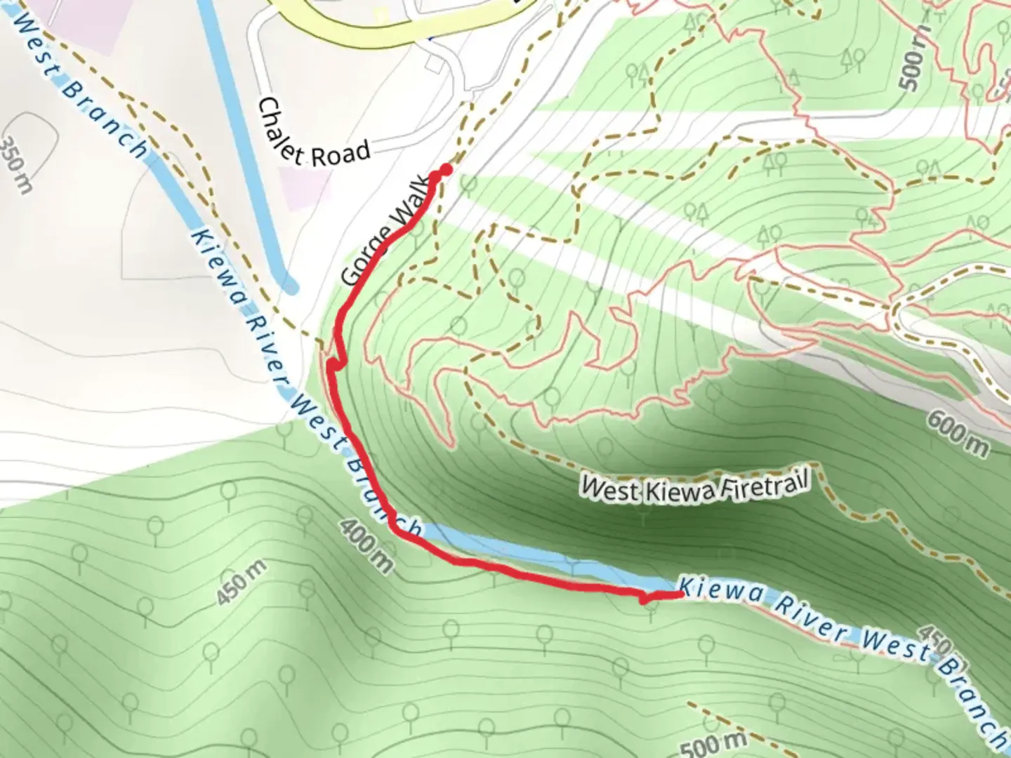 An image depicting the trail Mount Beauty Gorge Walk and its surrounding area.