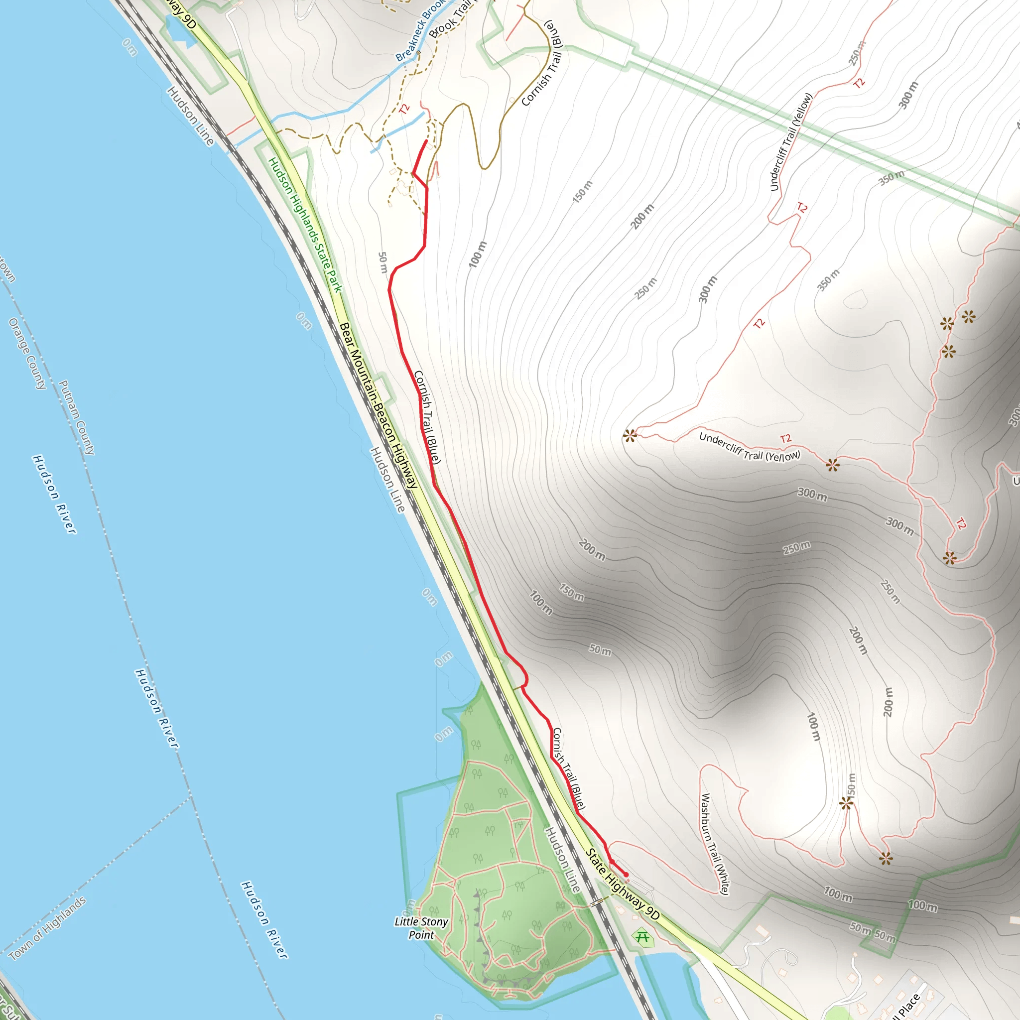 Cornish Trail mobile static map