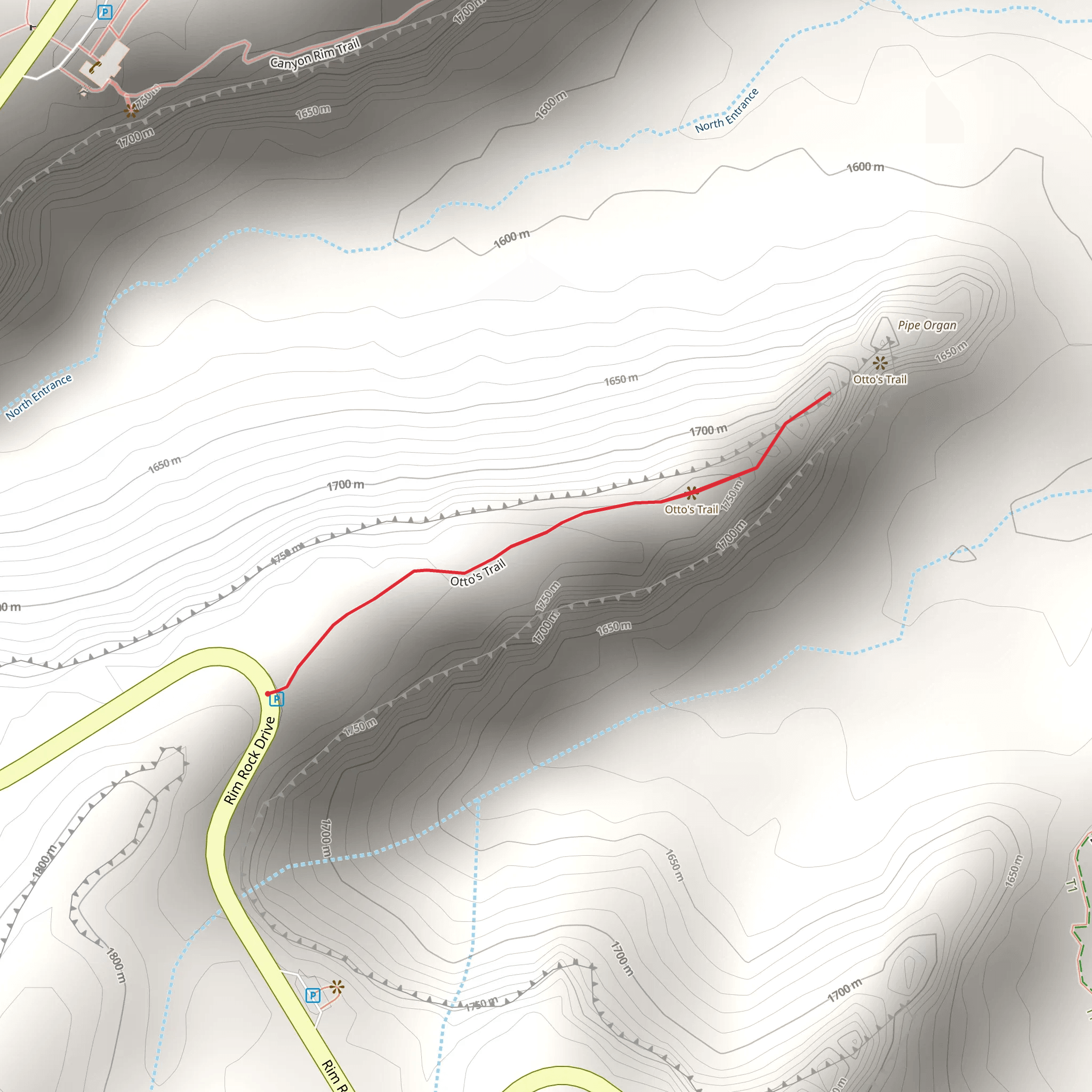 Pipe Organ - Otto's Trail mobile static map