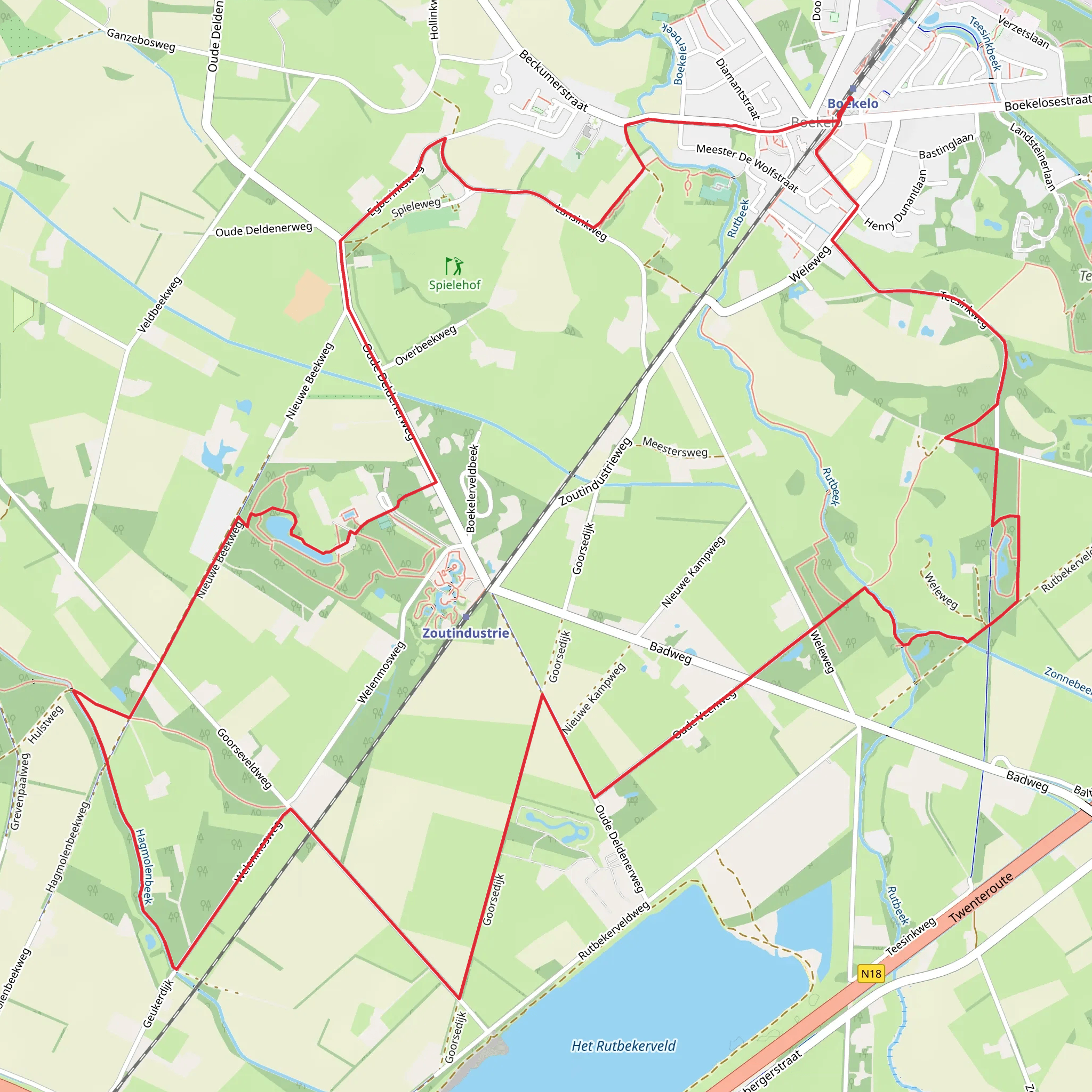 Tesinklanden, Rutbekerveld and Boekelo Loop mobile static map