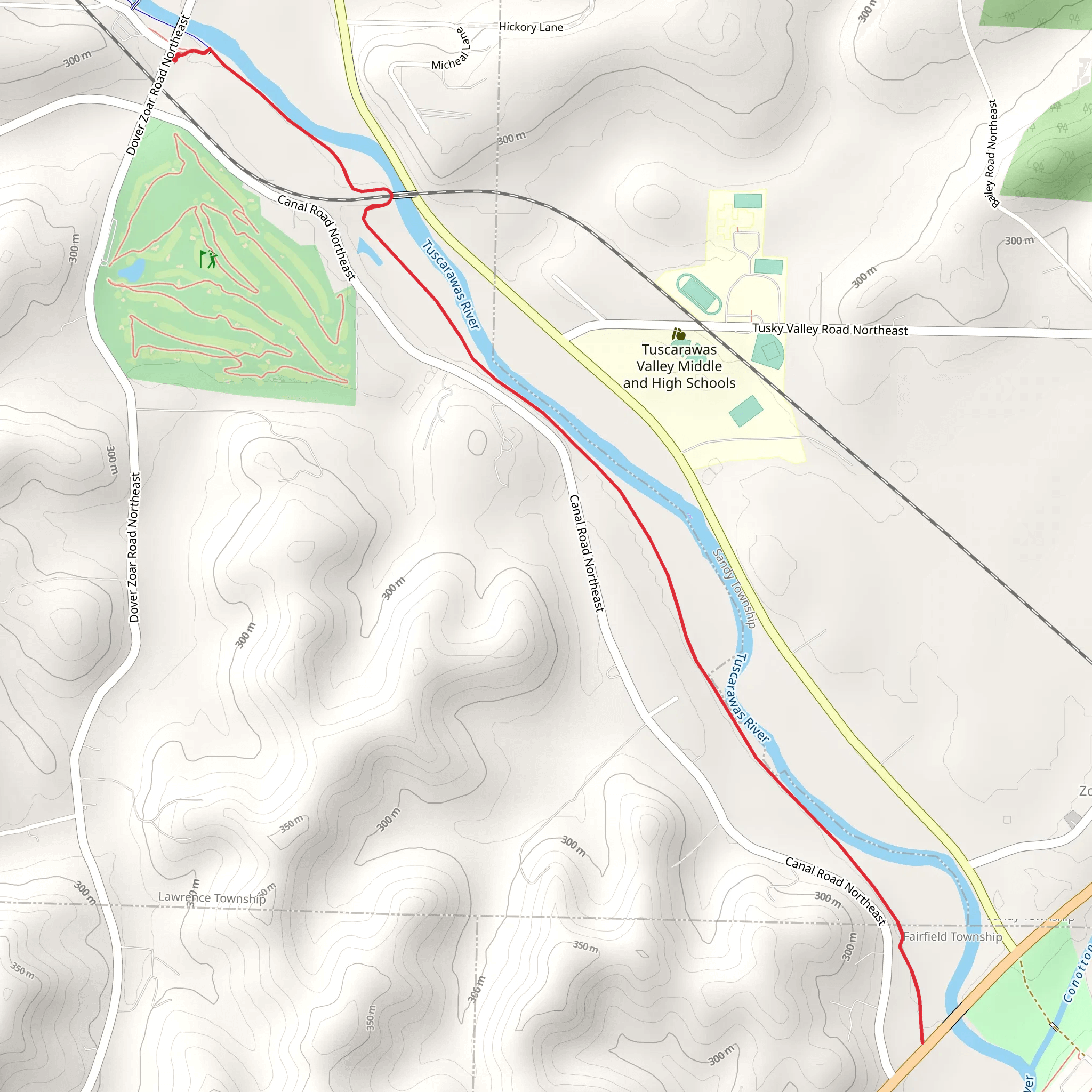 Zoar Valley Trail mobile static map