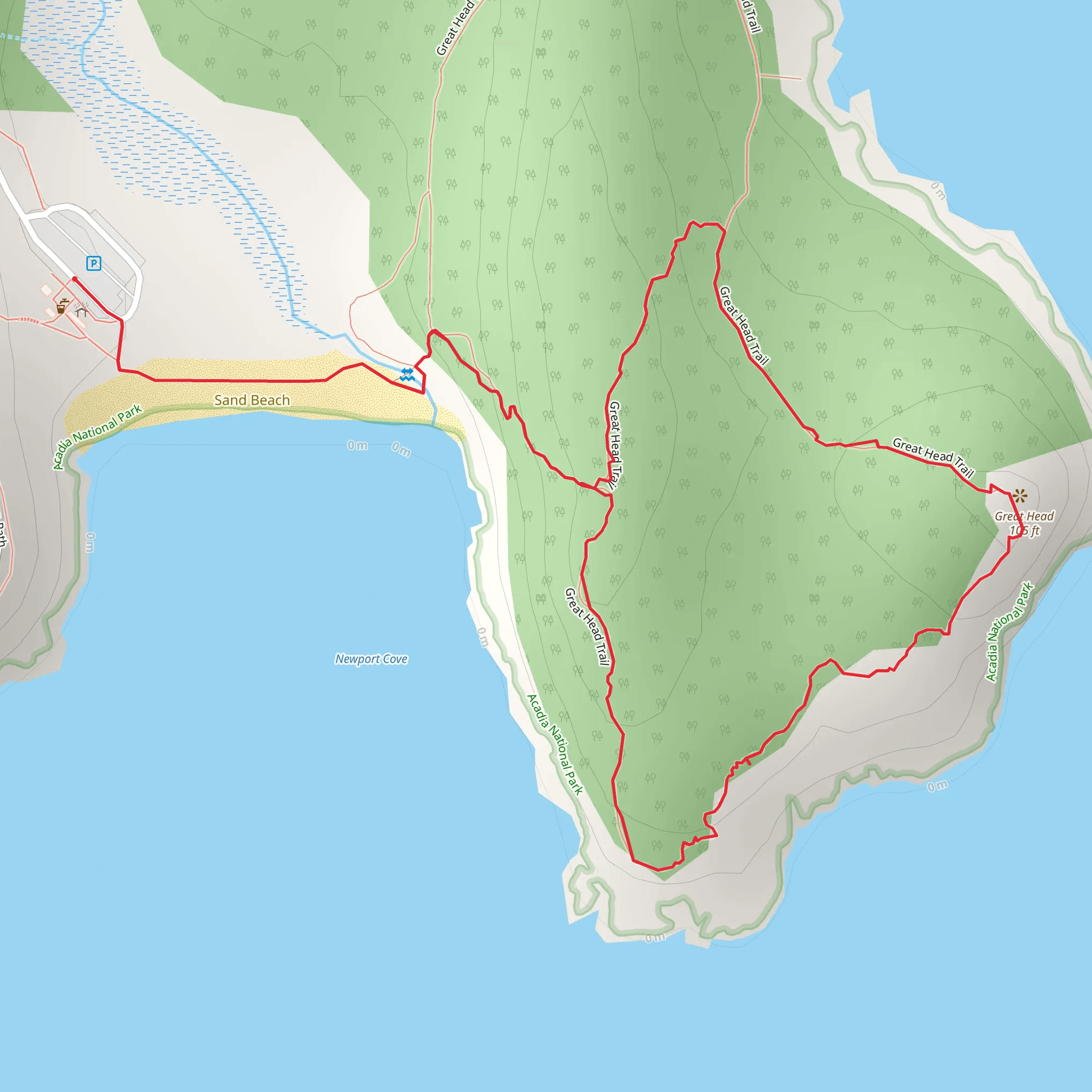 Great Head Loop mobile static map