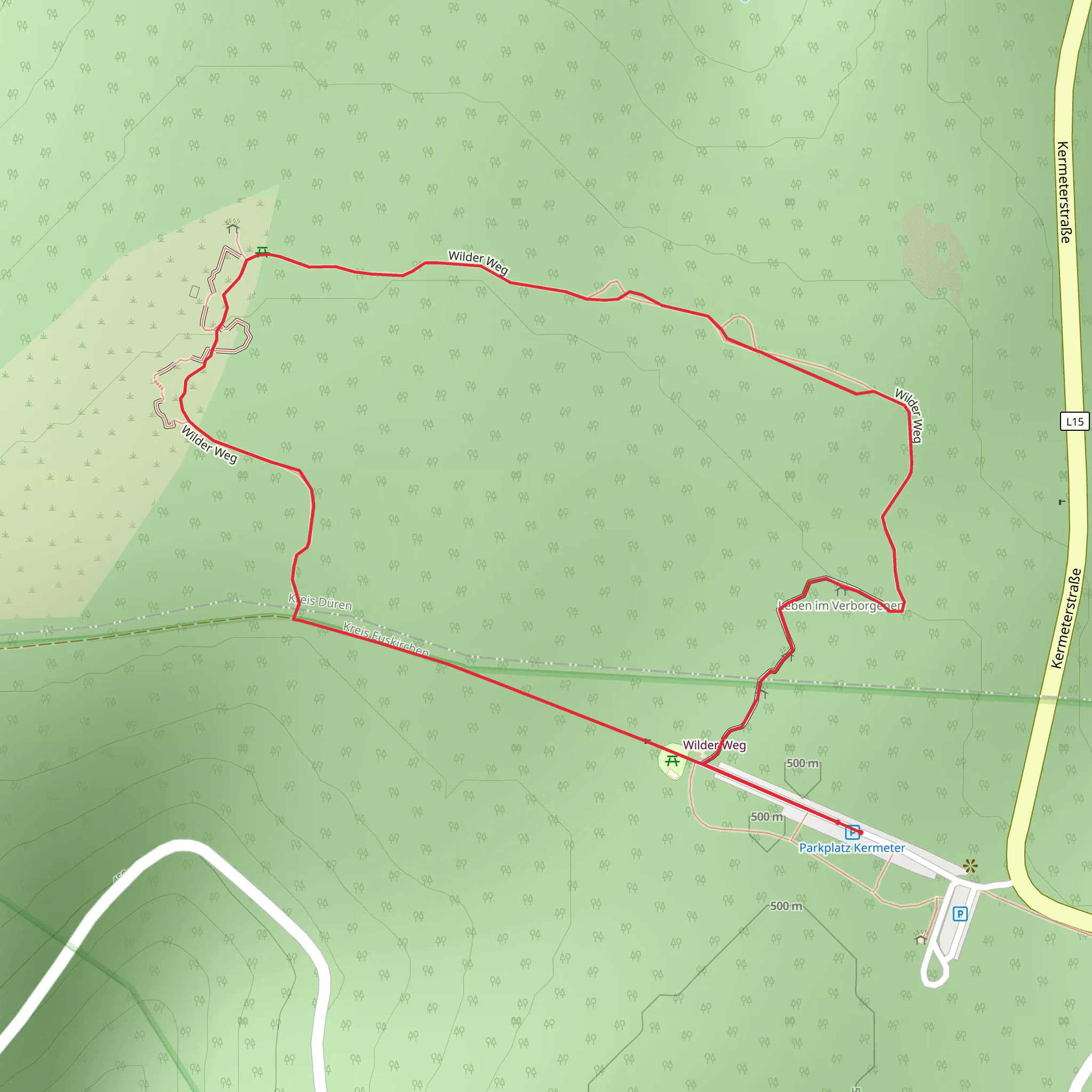 Wilder Weg Loop mobile static map