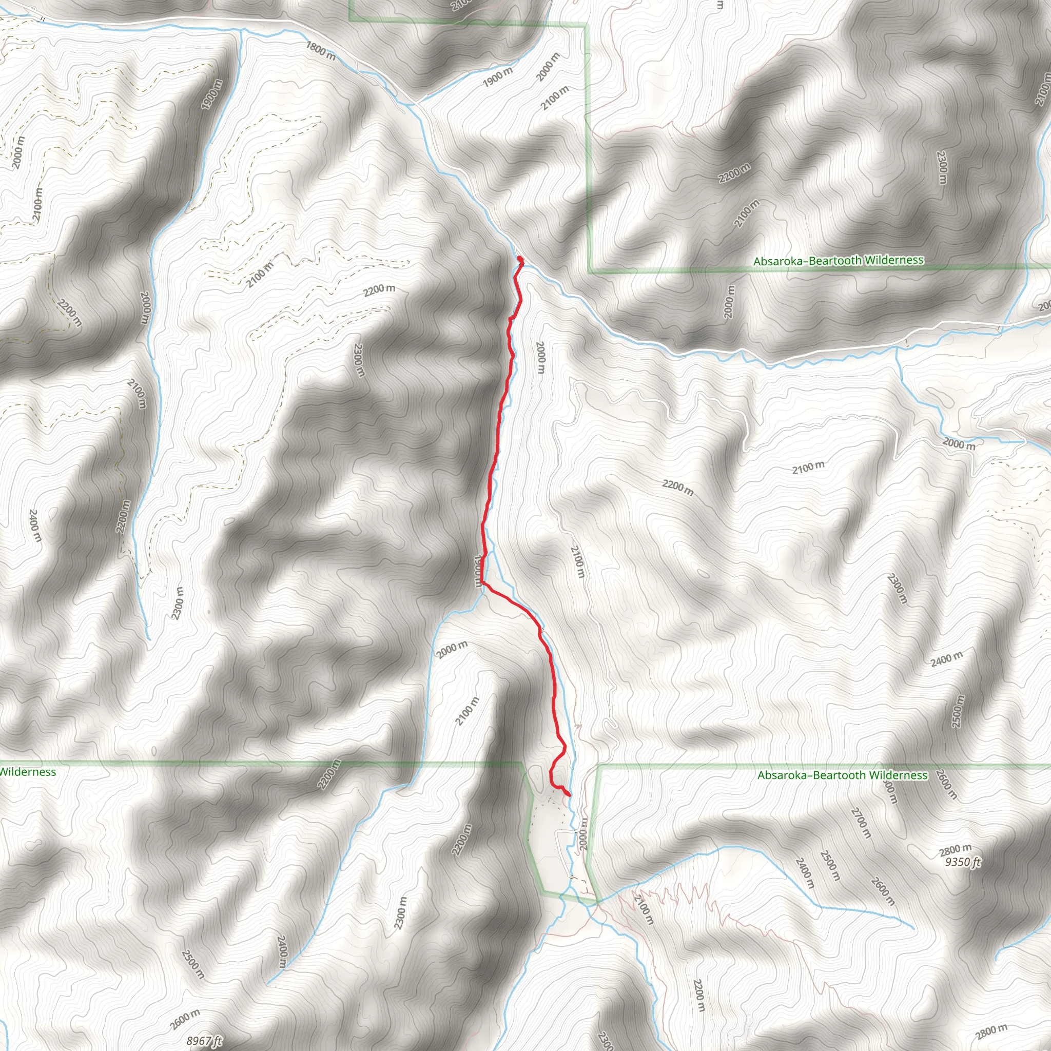 Passage Falls Trail mobile static map