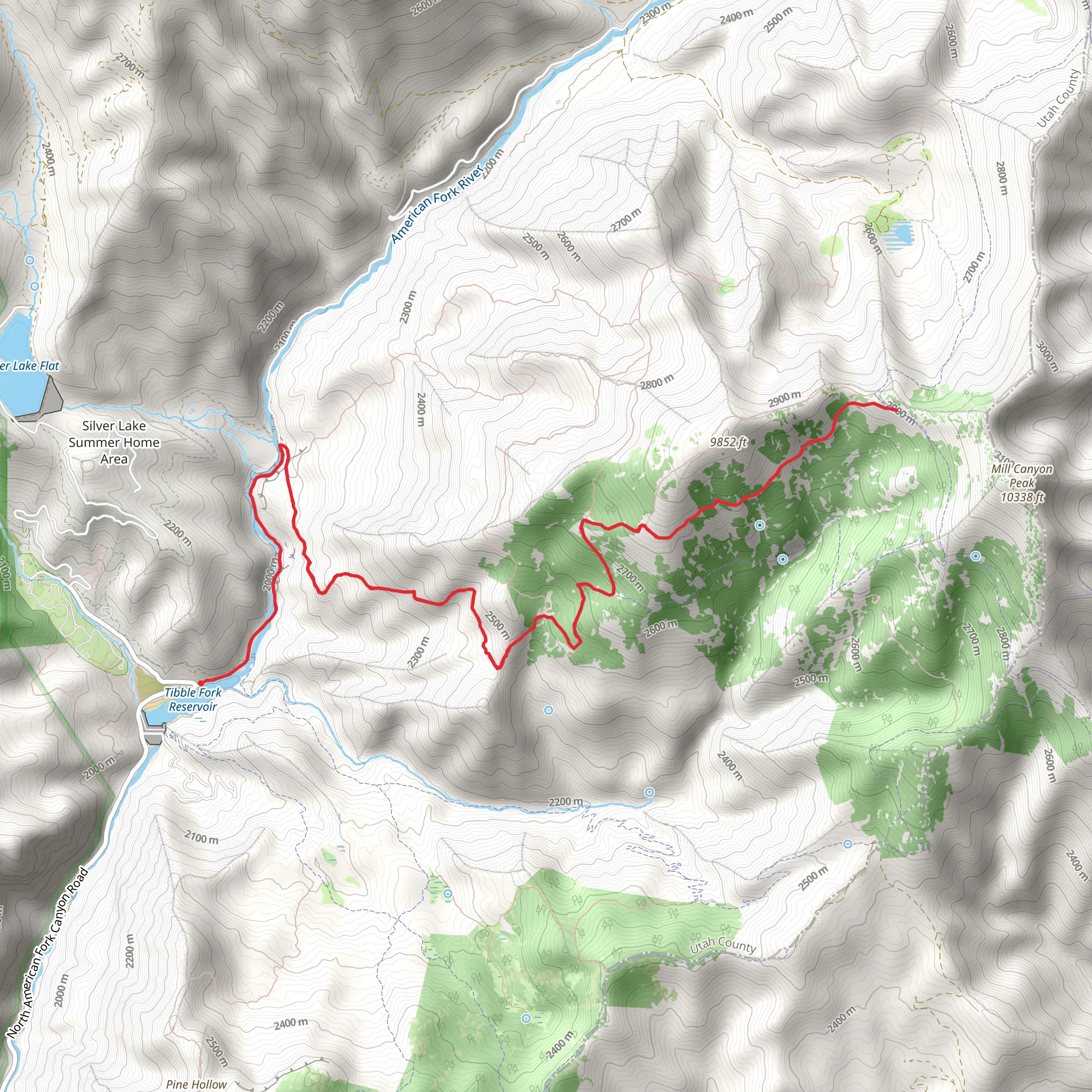 Holman Trail and Old Trench Road Trail mobile static map