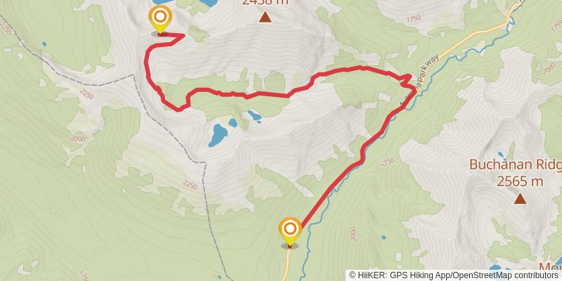 Great Divide Trail stage 3 Map