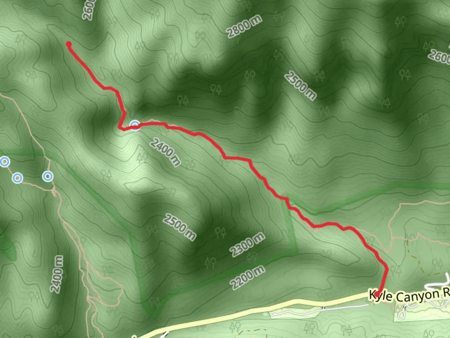 An image depicting the trail Fletcher Canyon Trail and its surrounding area.