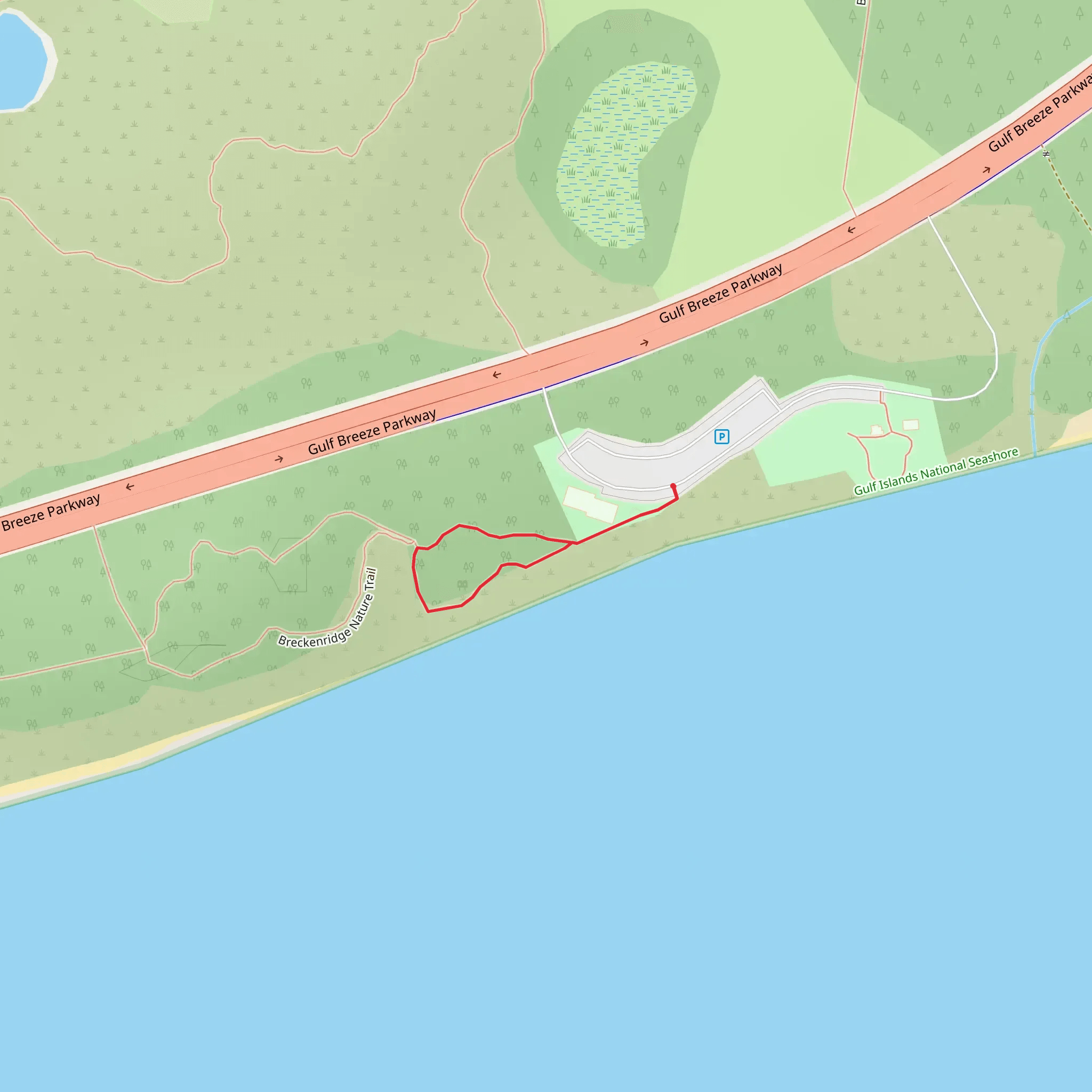 Breckenridge Nature Loop Trail mobile static map
