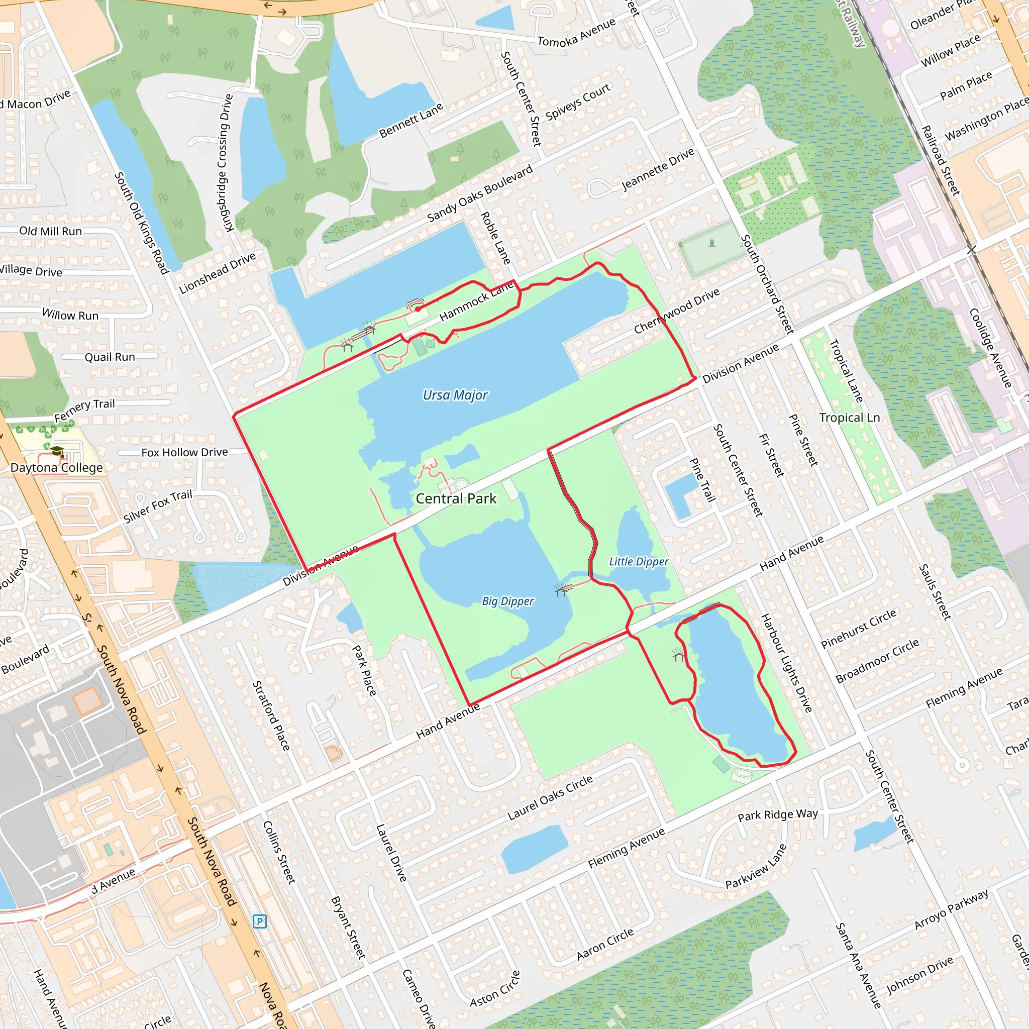 Ursa Major, Big Dipper and Little Dipper Loop mobile static map