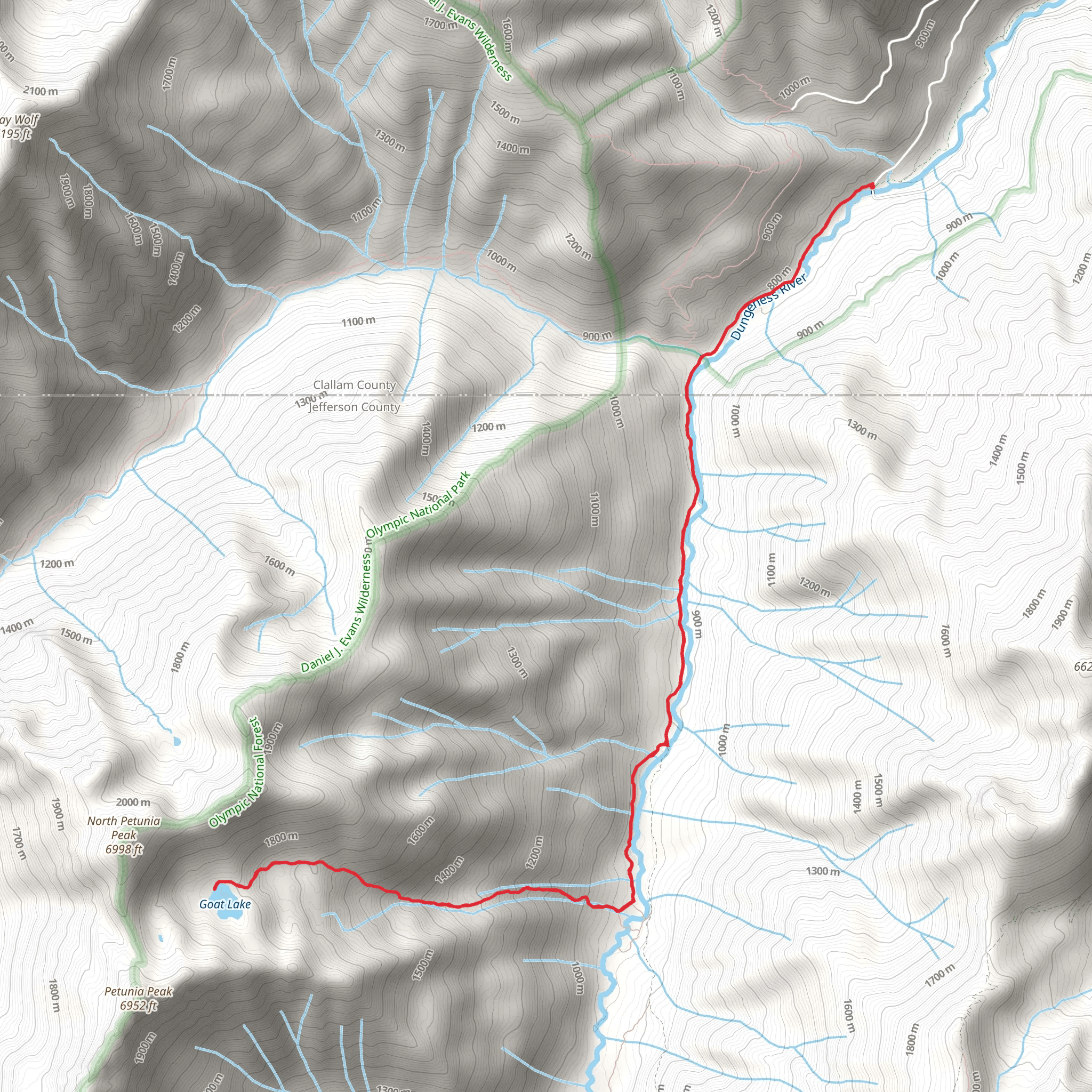 Goat Lake Way Trail mobile static map